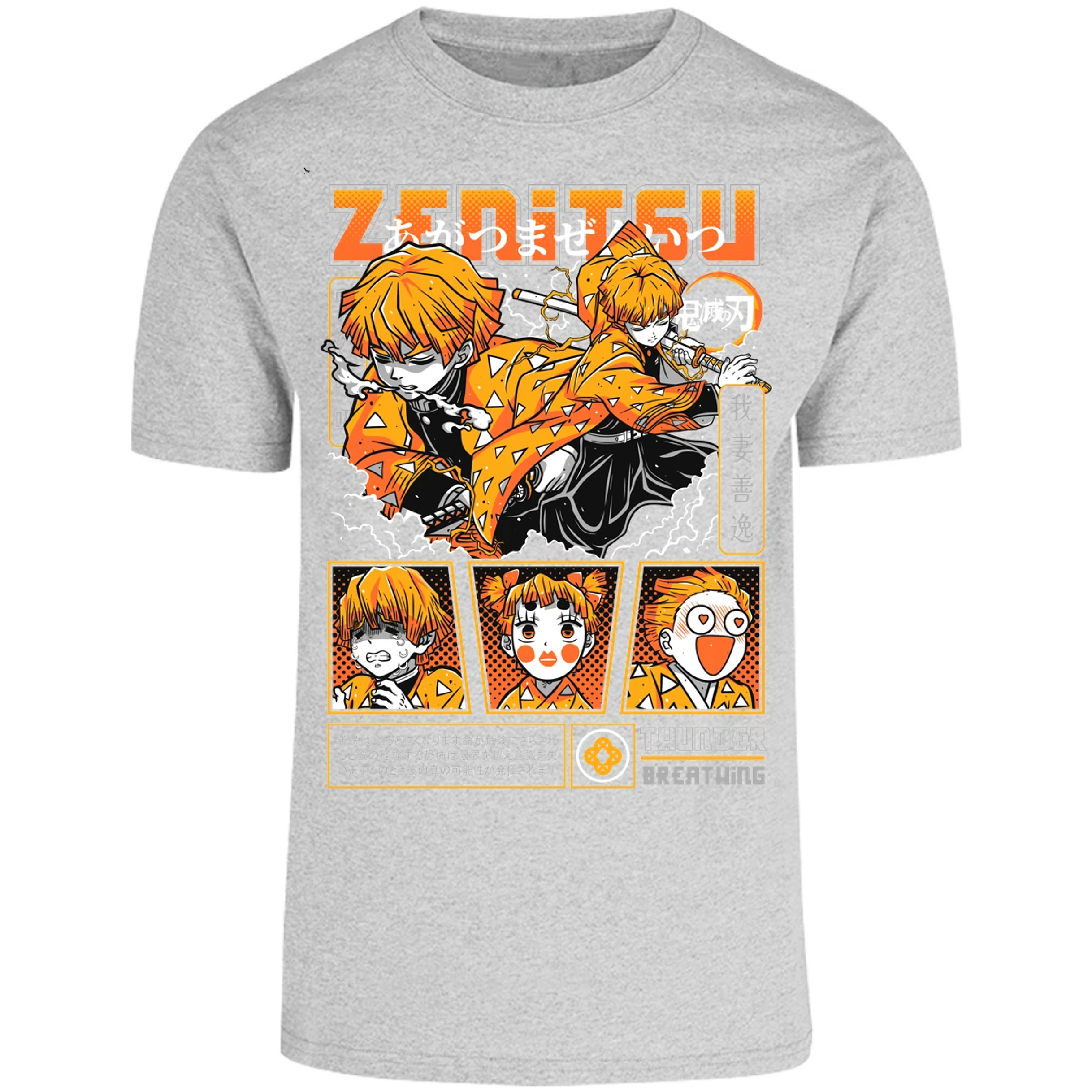 Playera Demon Slayer Zenitsu para Adulto 17