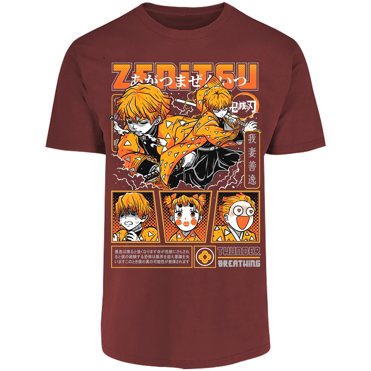 Playera Demon Slayer Zenitsu para Adulto 27