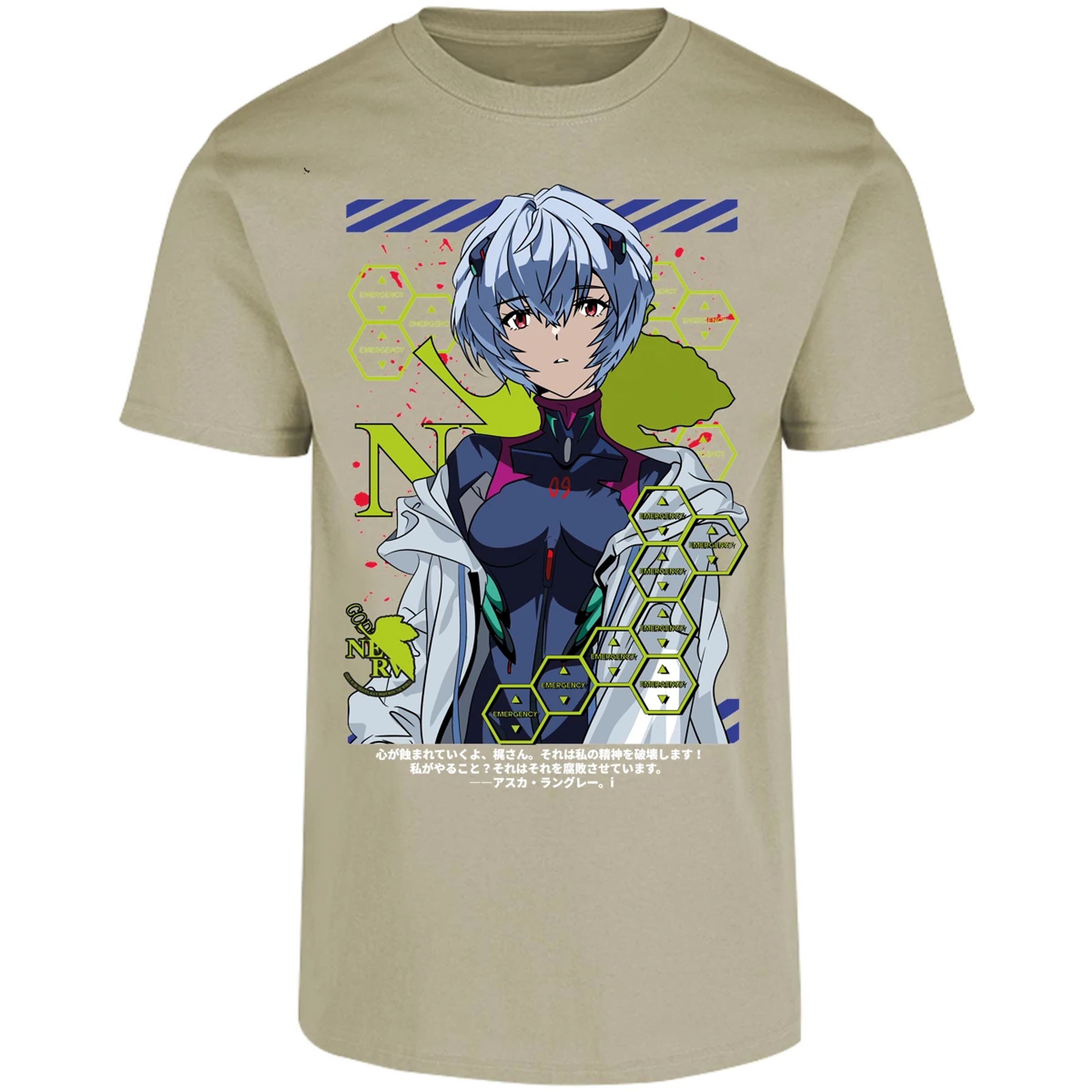 Playera Evangelion Rei Ayanami para Adulto 41