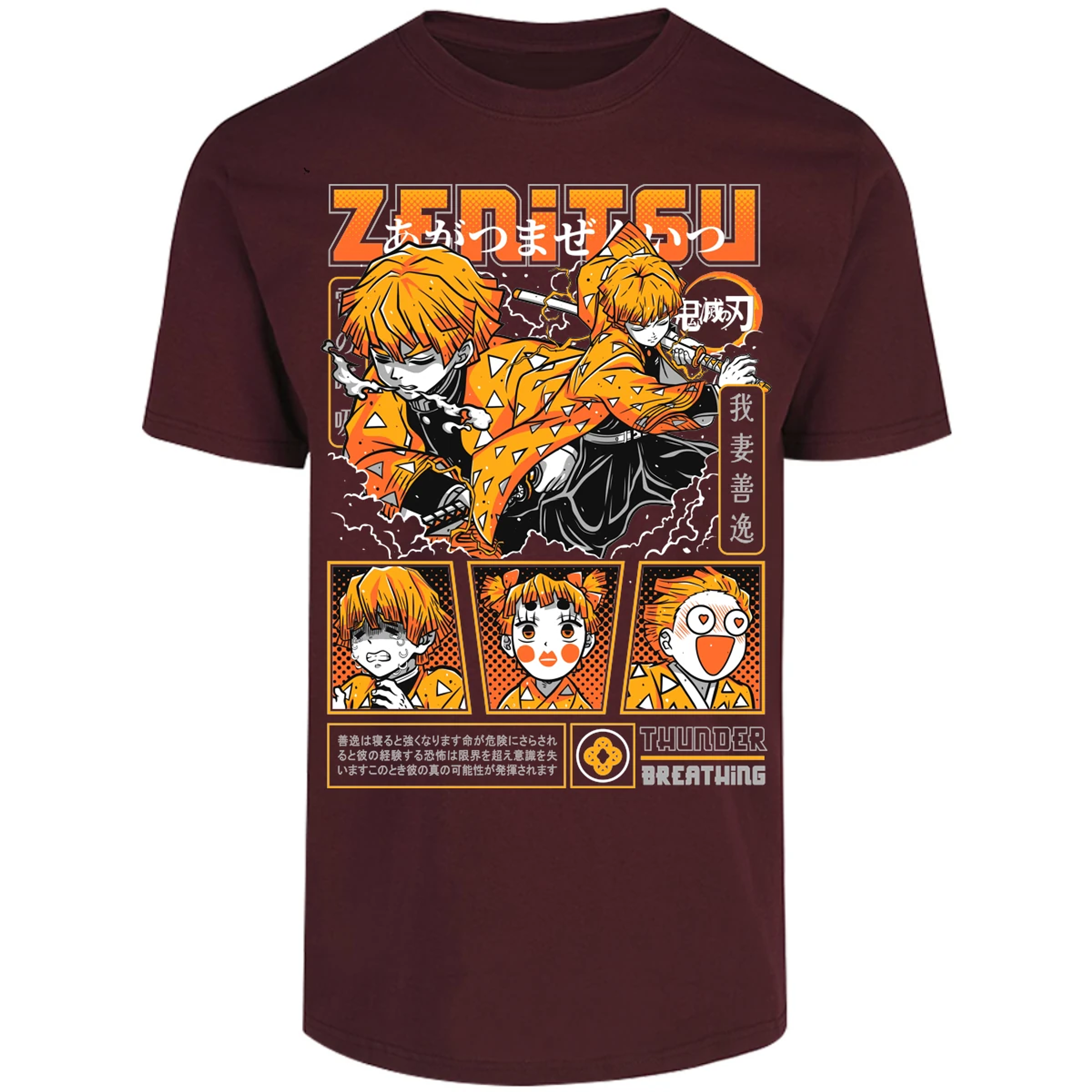 Playera Demon Slayer Zenitsu para Adulto 5