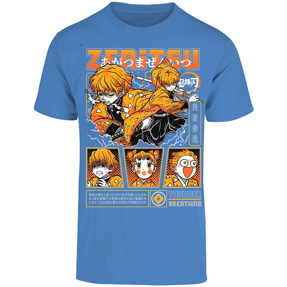 Playera Demon Slayer Zenitsu para Adulto 1