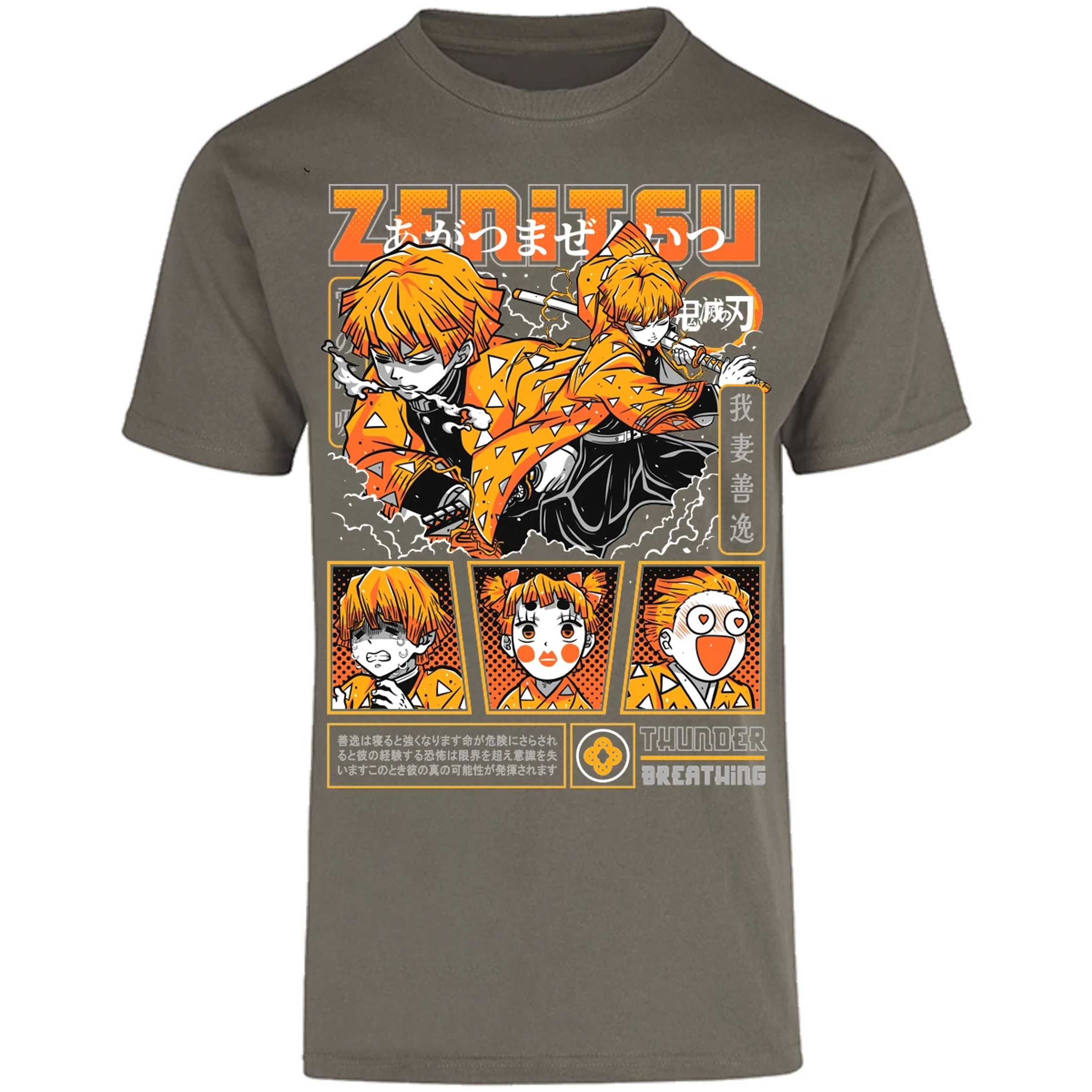 Playera Demon Slayer Zenitsu para Adulto 6
