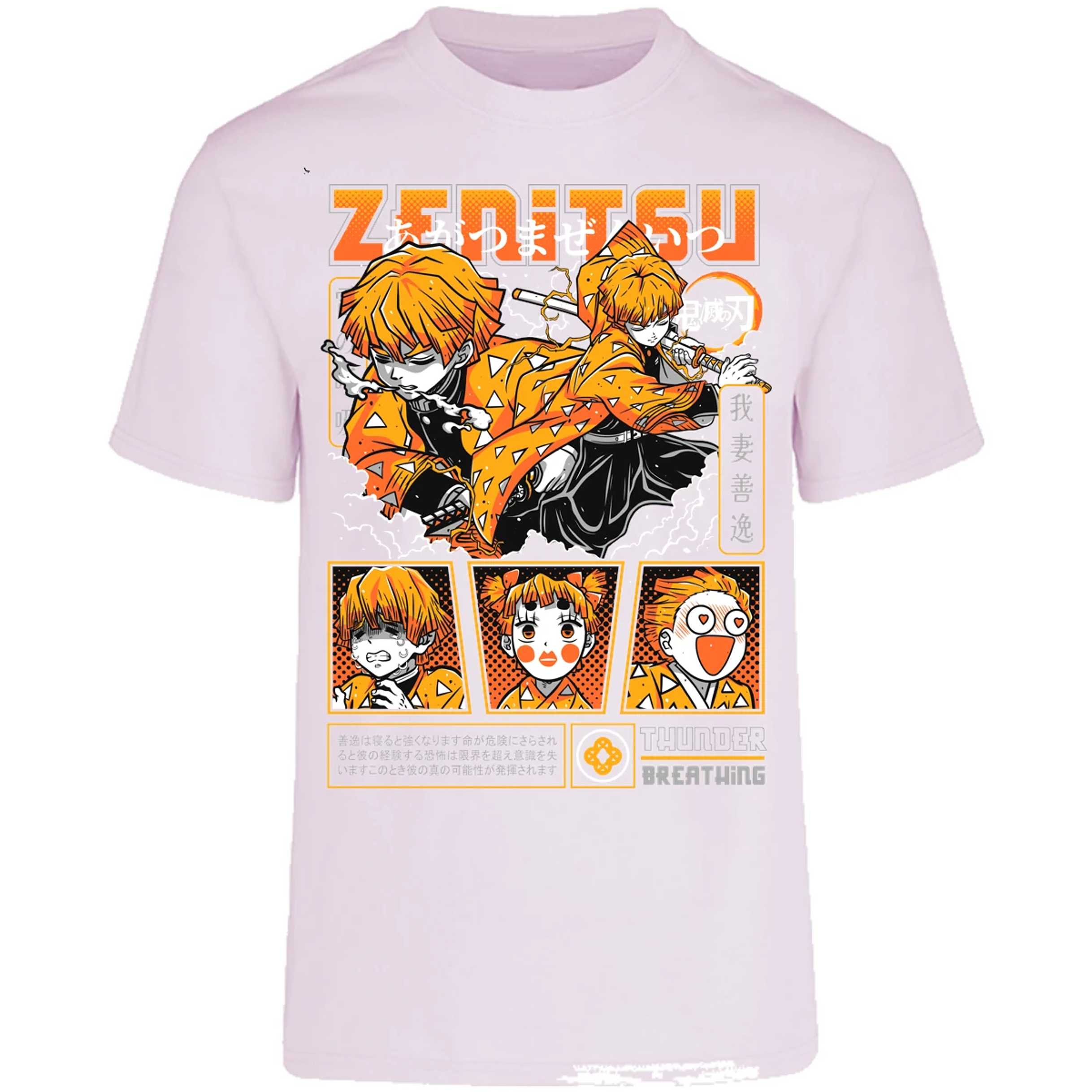 Playera Demon Slayer Zenitsu para Adulto 7