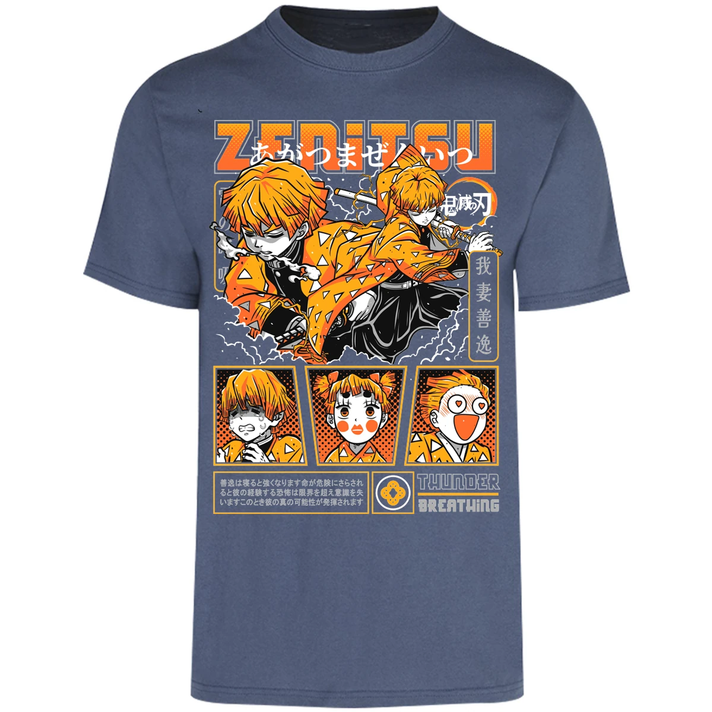 Playera Demon Slayer Zenitsu para Adulto 10