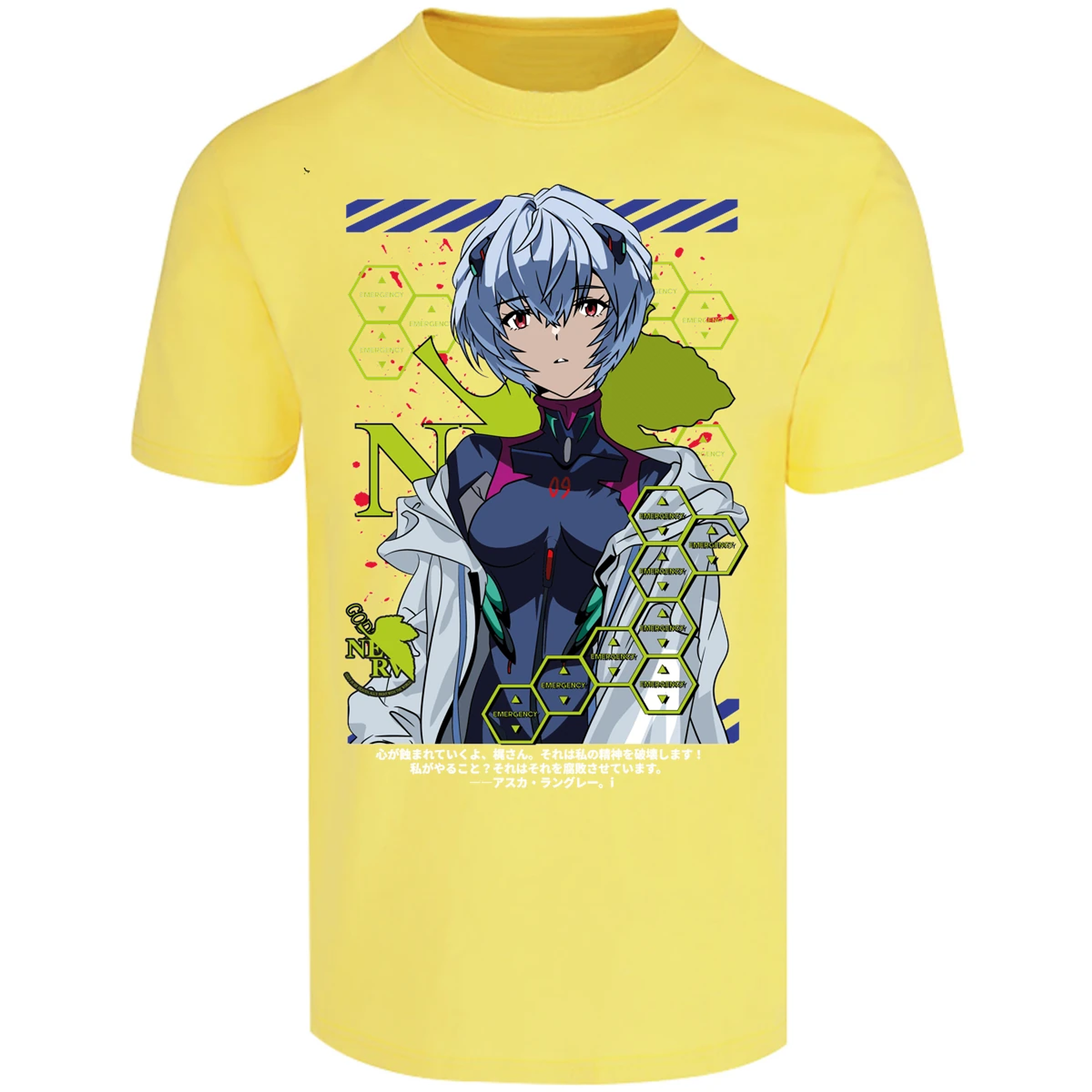 Playera Evangelion Rei Ayanami para Adulto 20