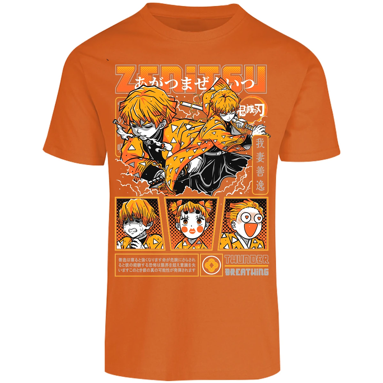 Playera Demon Slayer Zenitsu para Adulto 21