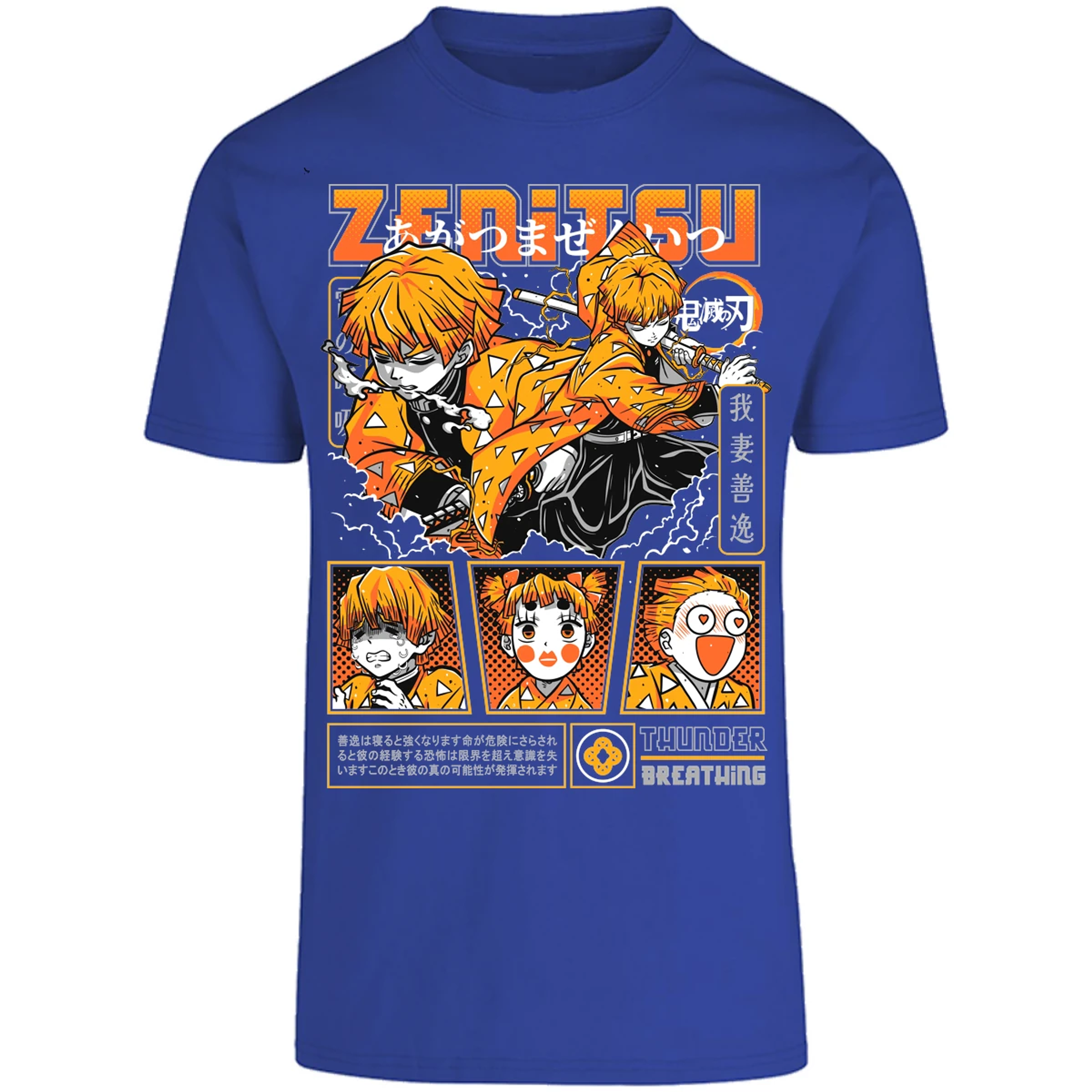 Playera Demon Slayer Zenitsu para Adulto 22