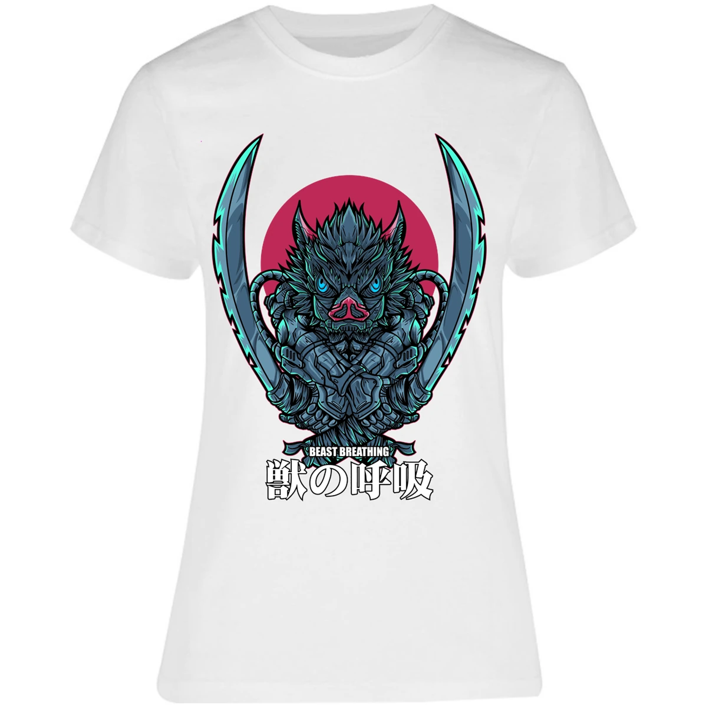 Blusa Demon Slayer Inosuke Art Anime Blusa para Mujer 3