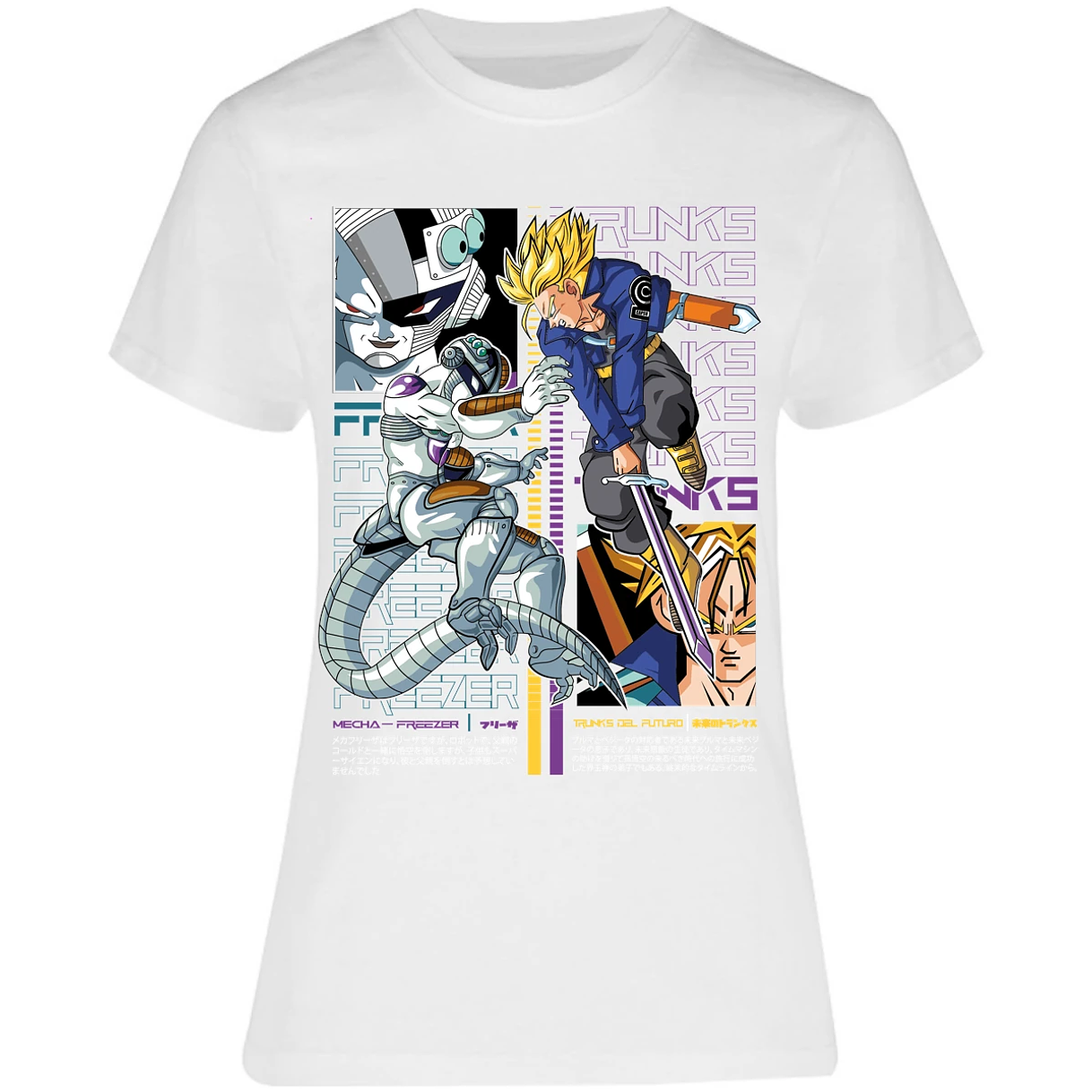 Blusa Dragon Ball Trunks Vs Freezer Blusa para Mujer 10