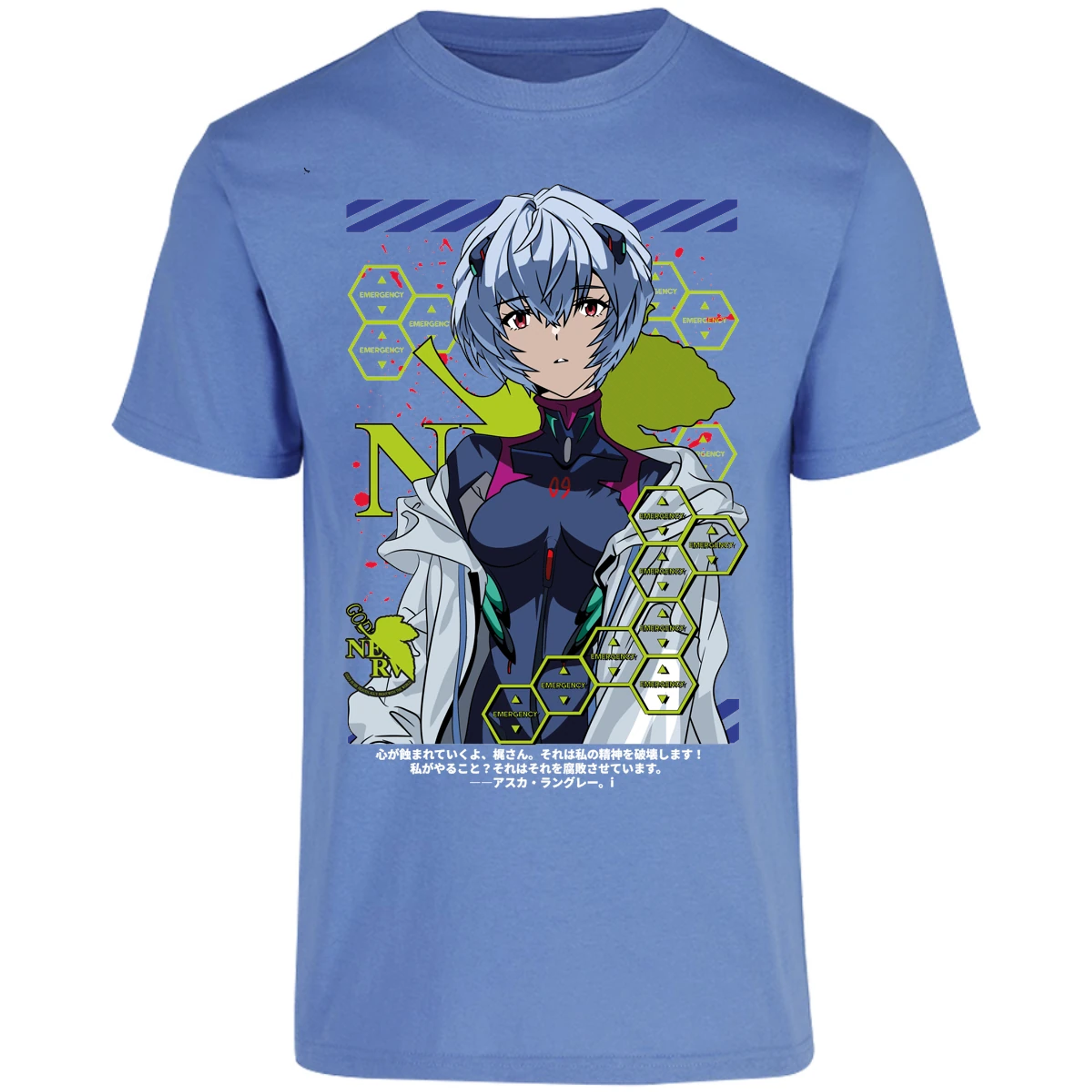 Playera Evangelion Rei Ayanami para Adulto 43