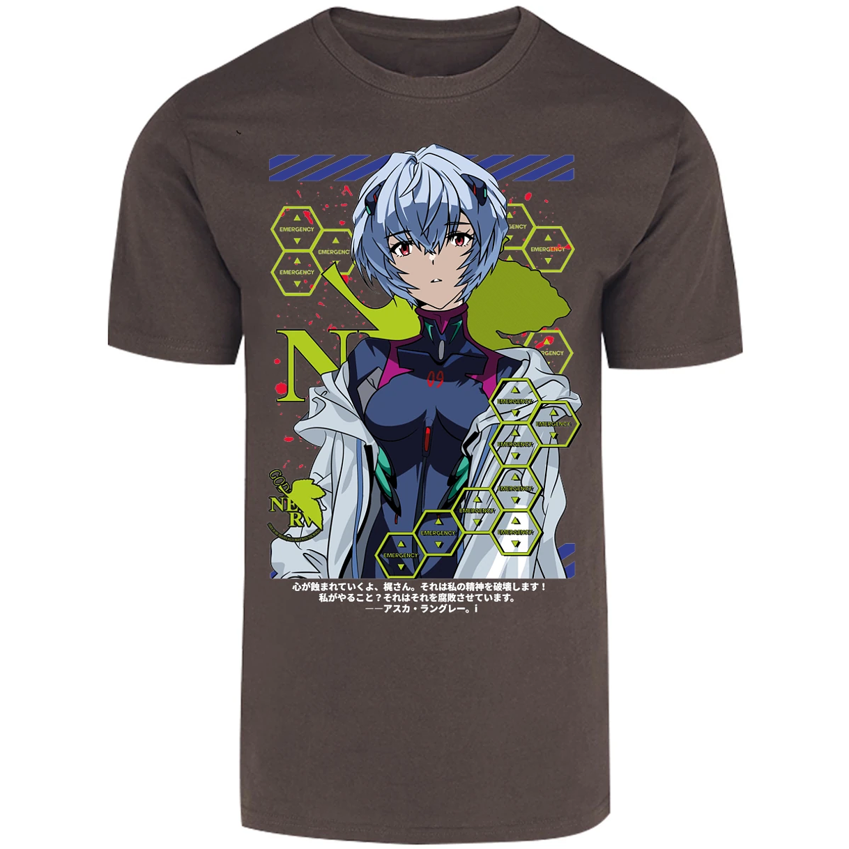 Playera Evangelion Rei Ayanami para Adulto 47