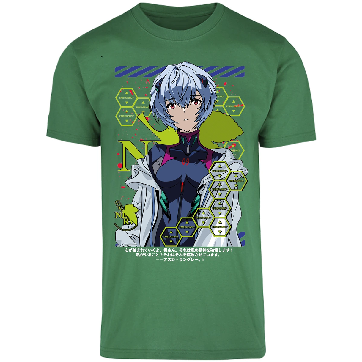 Playera Evangelion Rei Ayanami para Adulto 40