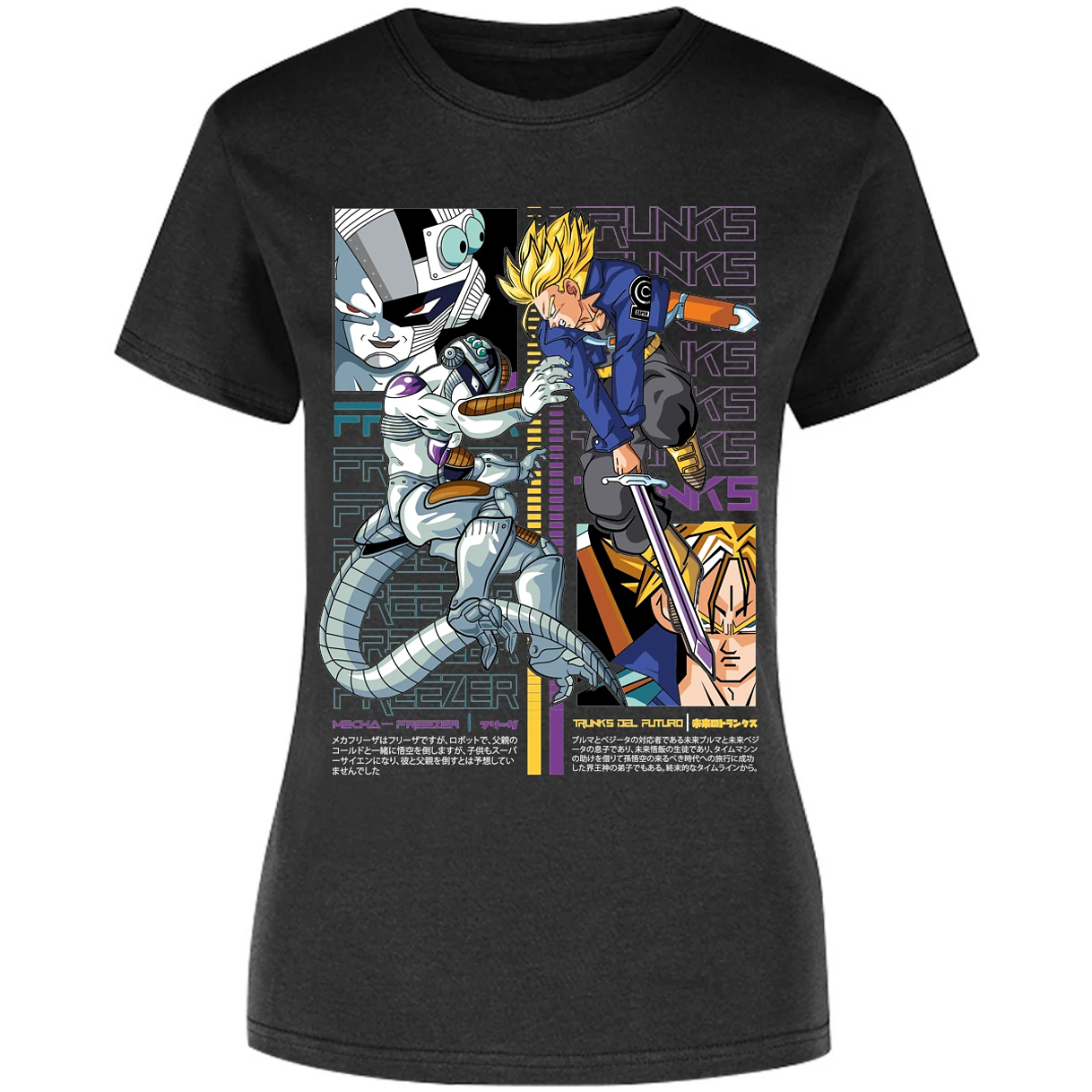 Blusa Dragon Ball Trunks Vs Freezer Blusa para Mujer 11