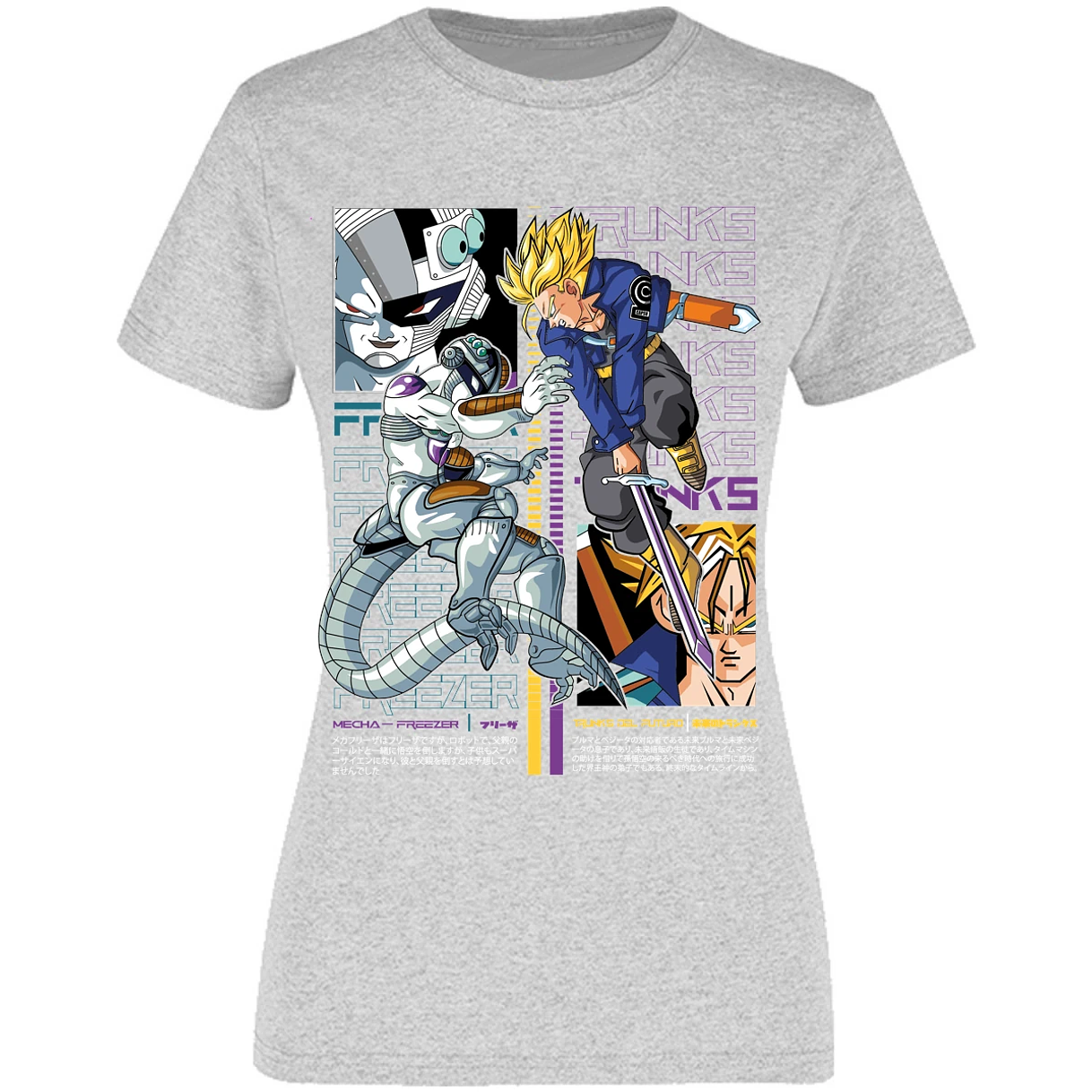 Blusa Dragon Ball Trunks Vs Freezer Blusa para Mujer 17