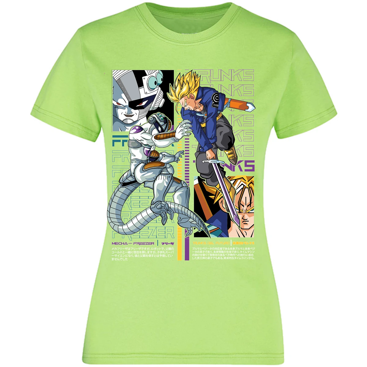 Blusa Dragon Ball Trunks Vs Freezer Blusa para Mujer 14