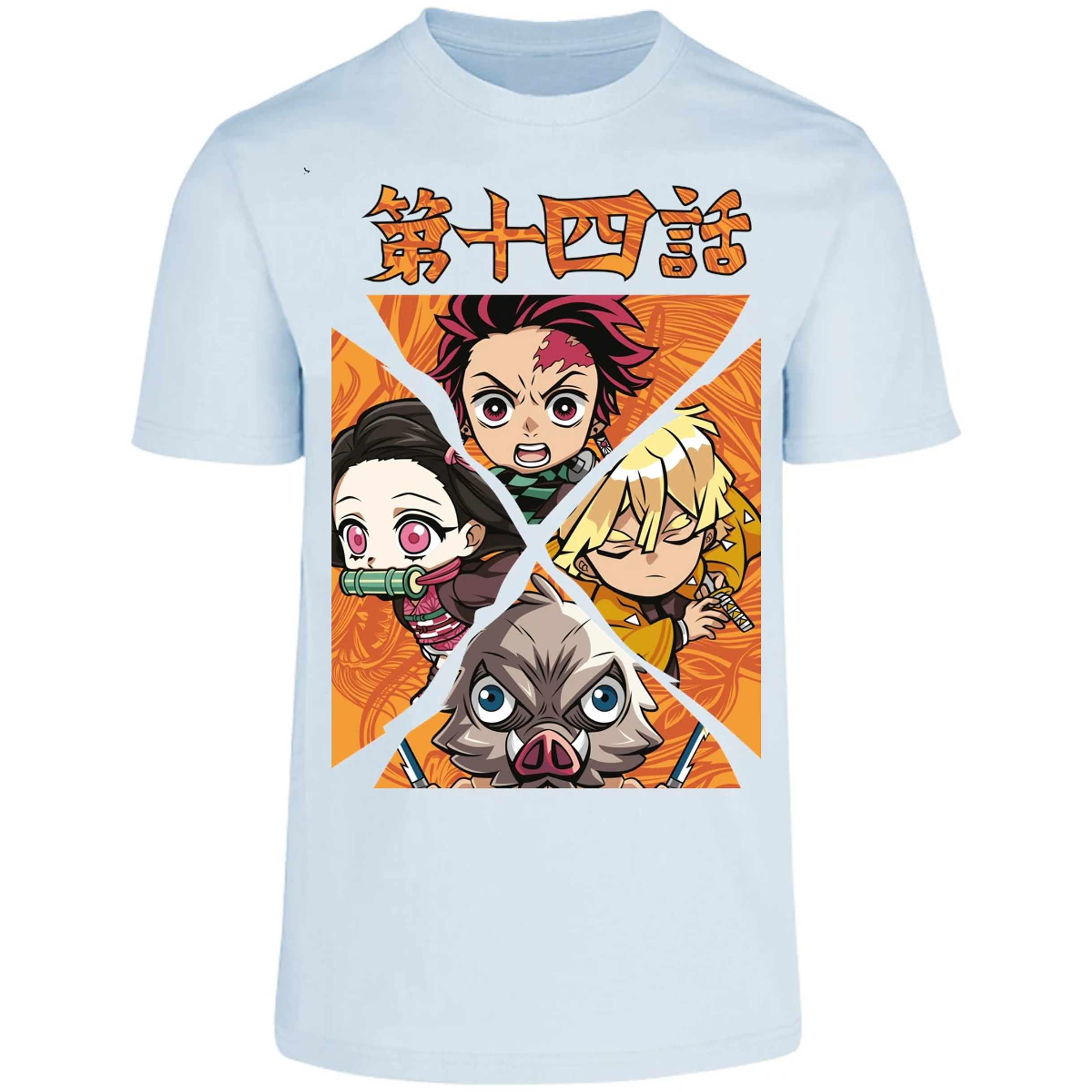 Playera Demon Slayer Demon Salayer Chibi para Adulto 21