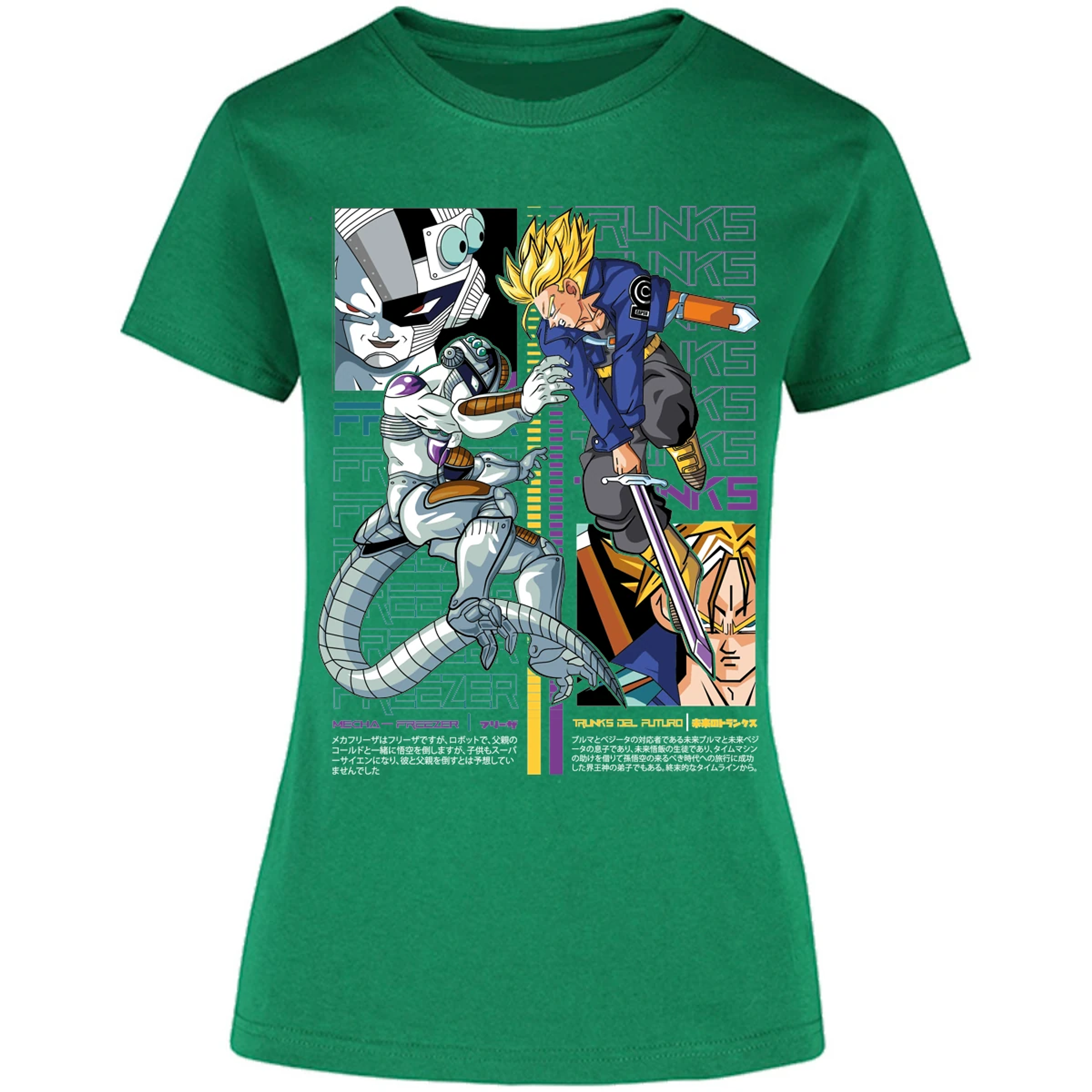 Blusa Dragon Ball Trunks Vs Freezer Blusa para Mujer 15