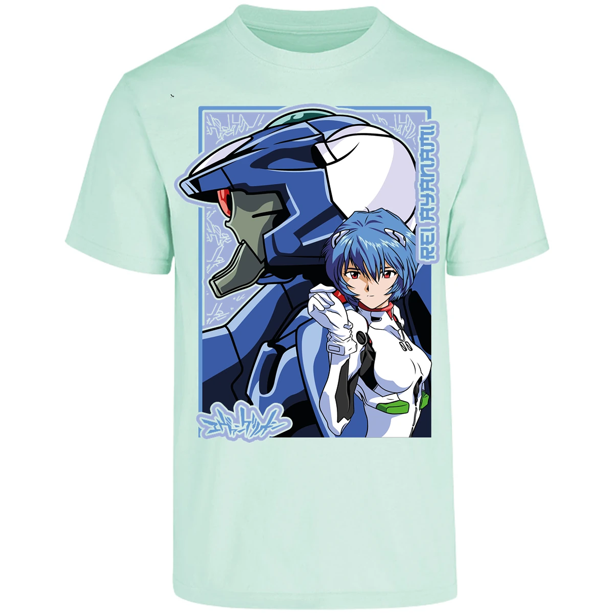 Playera Evangelion Rei Eva 02 para Adulto 5