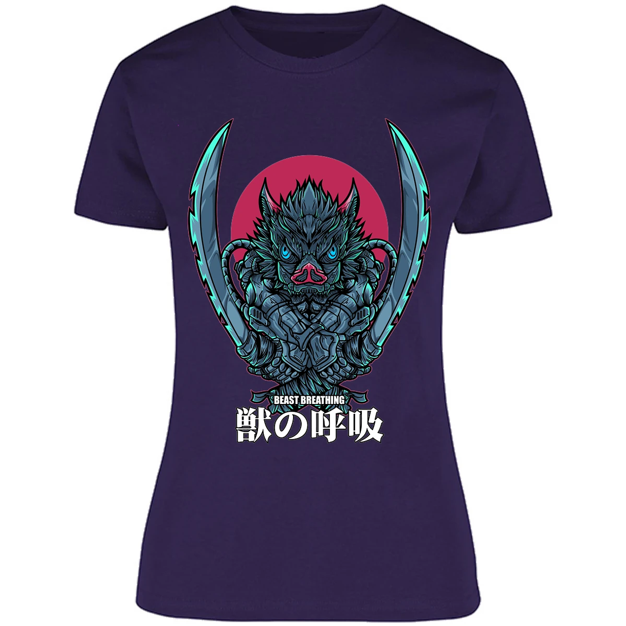 Blusa Demon Slayer Inosuke Art Anime Blusa para Mujer 17