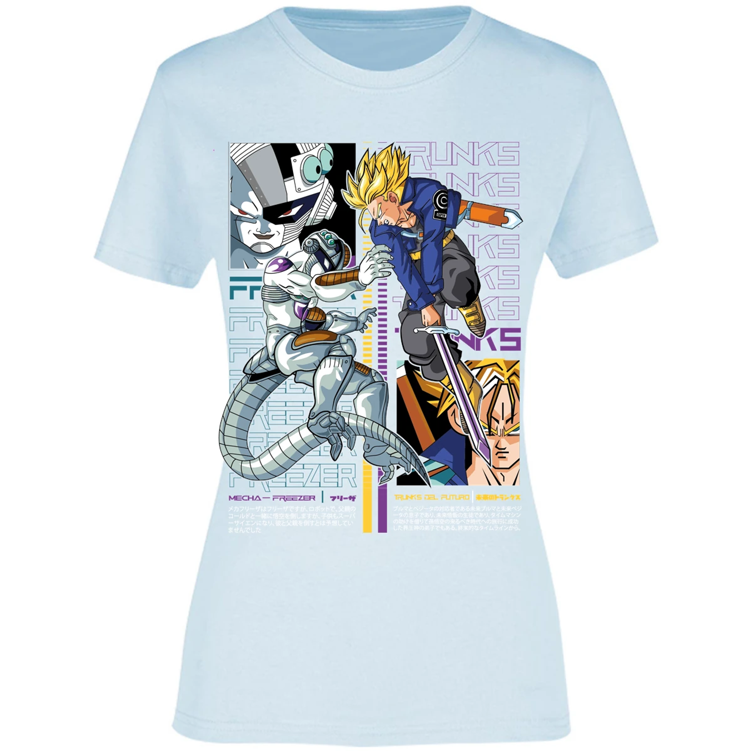Blusa Dragon Ball Trunks Vs Freezer Blusa para Mujer 1
