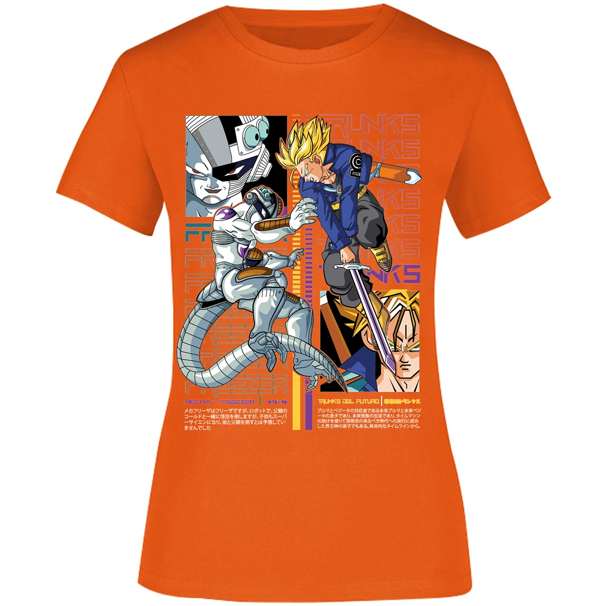 Blusa Dragon Ball Trunks Vs Freezer Blusa para Mujer 2