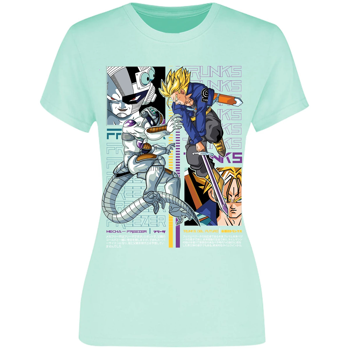 Blusa Dragon Ball Trunks Vs Freezer Blusa para Mujer 12