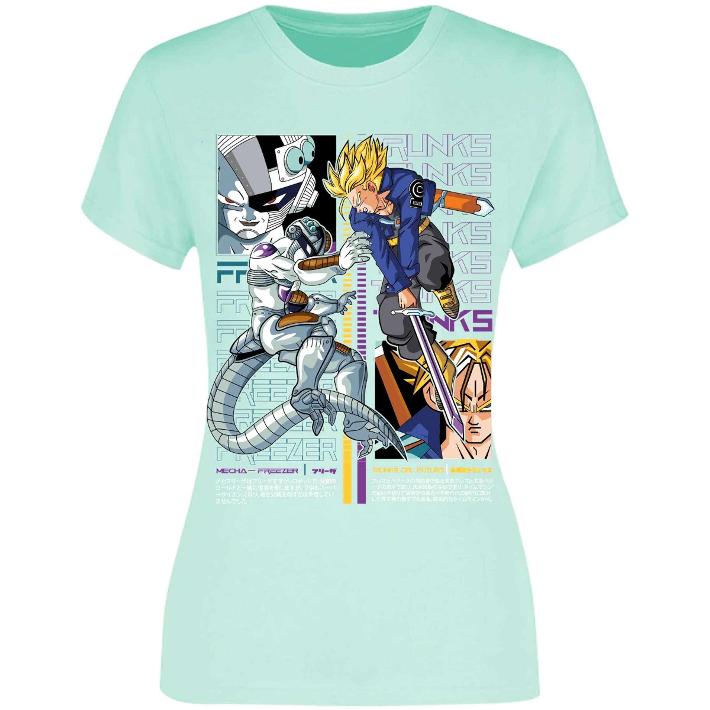 Blusa Dragon Ball Trunks Vs Freezer Blusa para Mujer 12