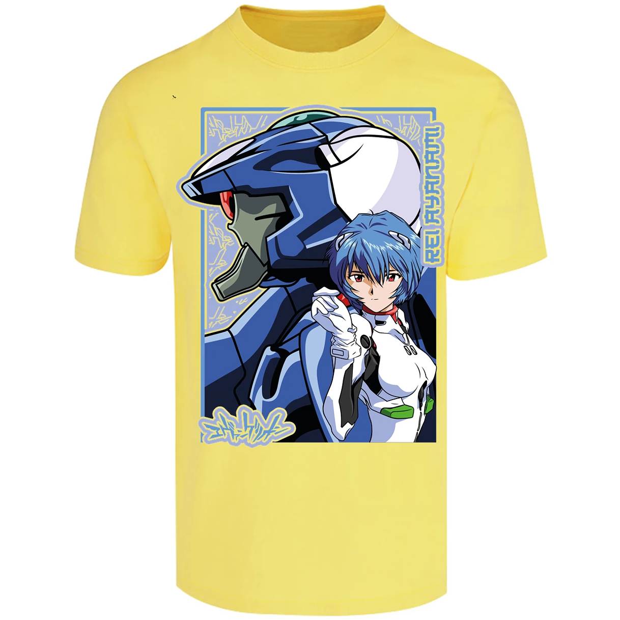 Playera Evangelion Rei Eva 02 para Adulto 45