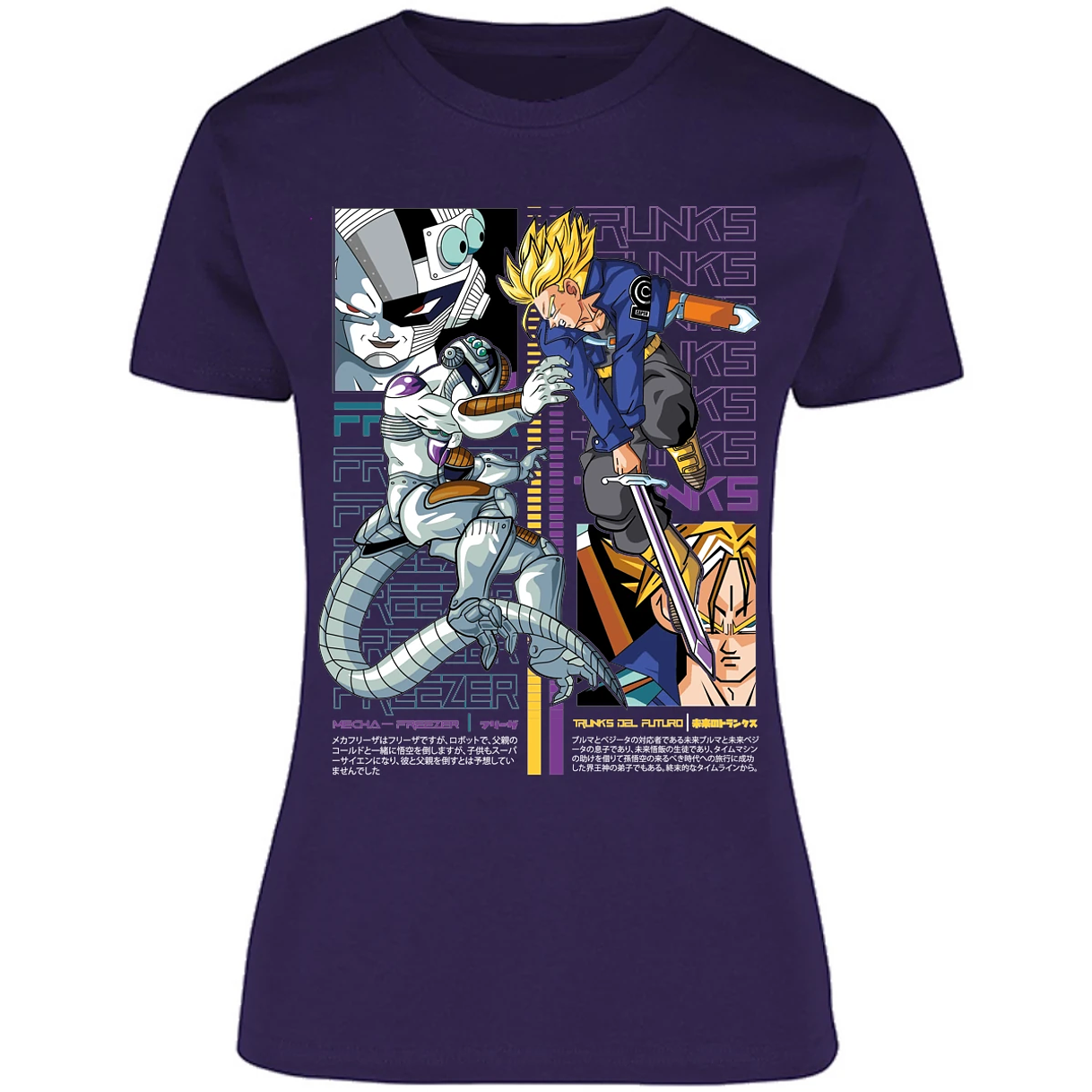 Blusa Dragon Ball Trunks Vs Freezer Blusa para Mujer 16