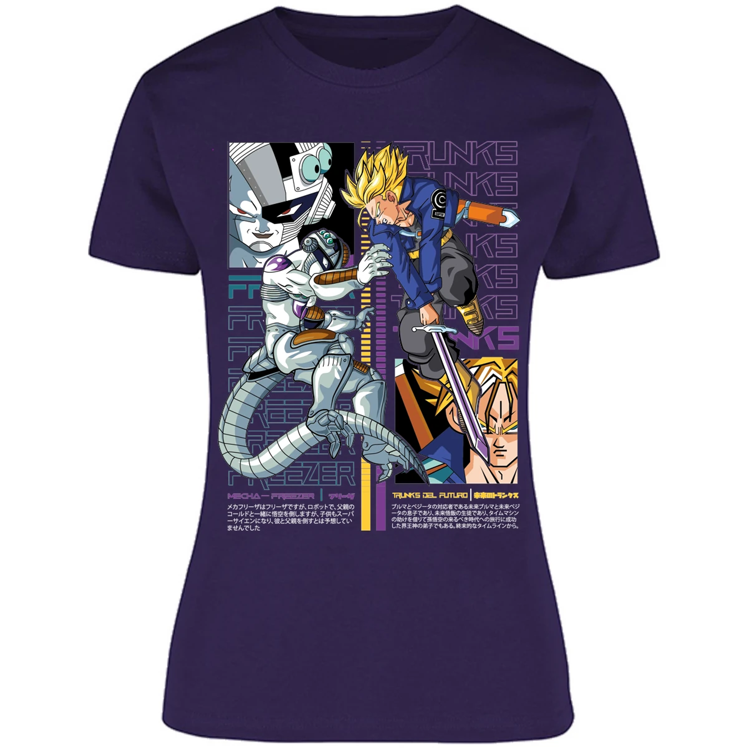 Blusa Dragon Ball Trunks Vs Freezer Blusa para Mujer 16