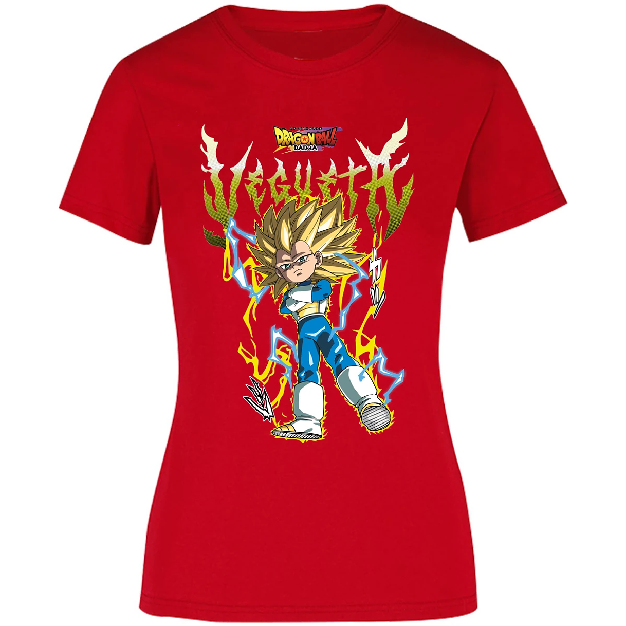 Blusa Dragon Ball Vegeta Daima Ssj3 Blusa para Mujer 4