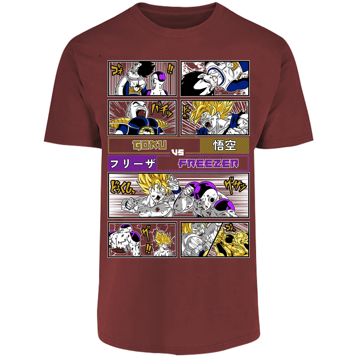 Playera Dragon Ball Goku Vs Freezer para Adulto 9
