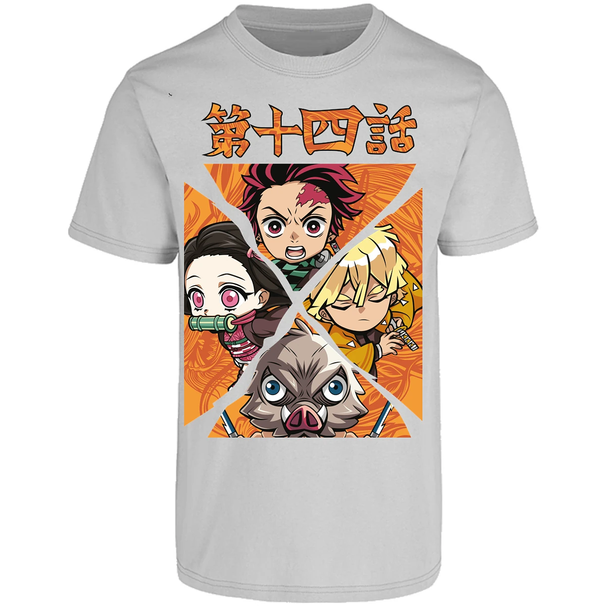 Playera Demon Slayer Demon Salayer Chibi para Adulto 11