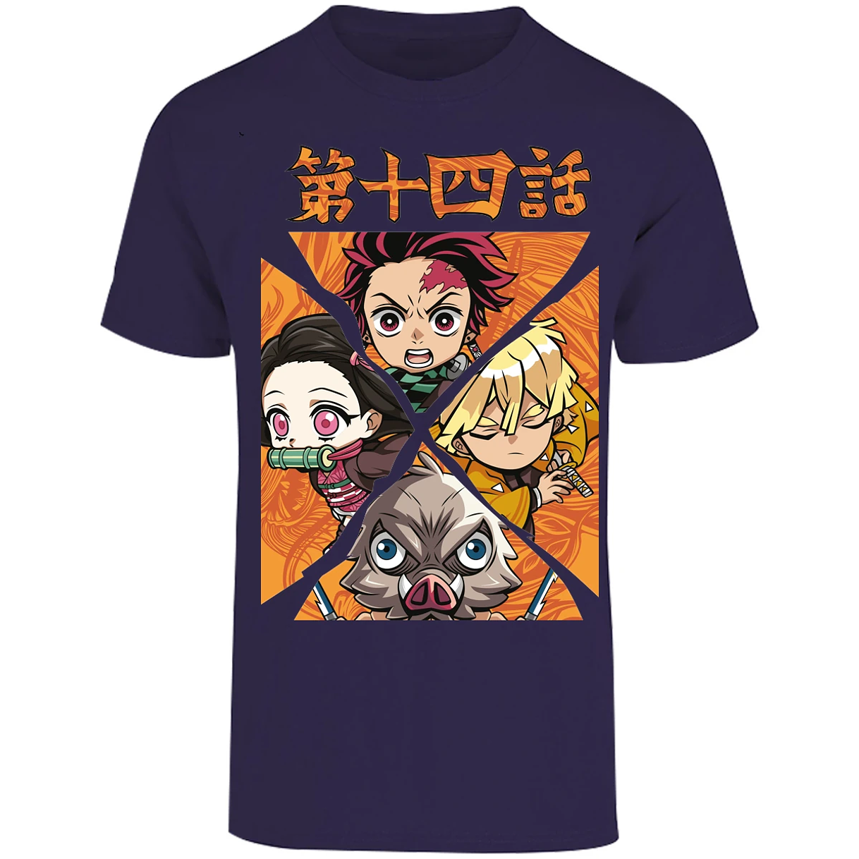 Playera Demon Slayer Demon Salayer Chibi para Adulto 16