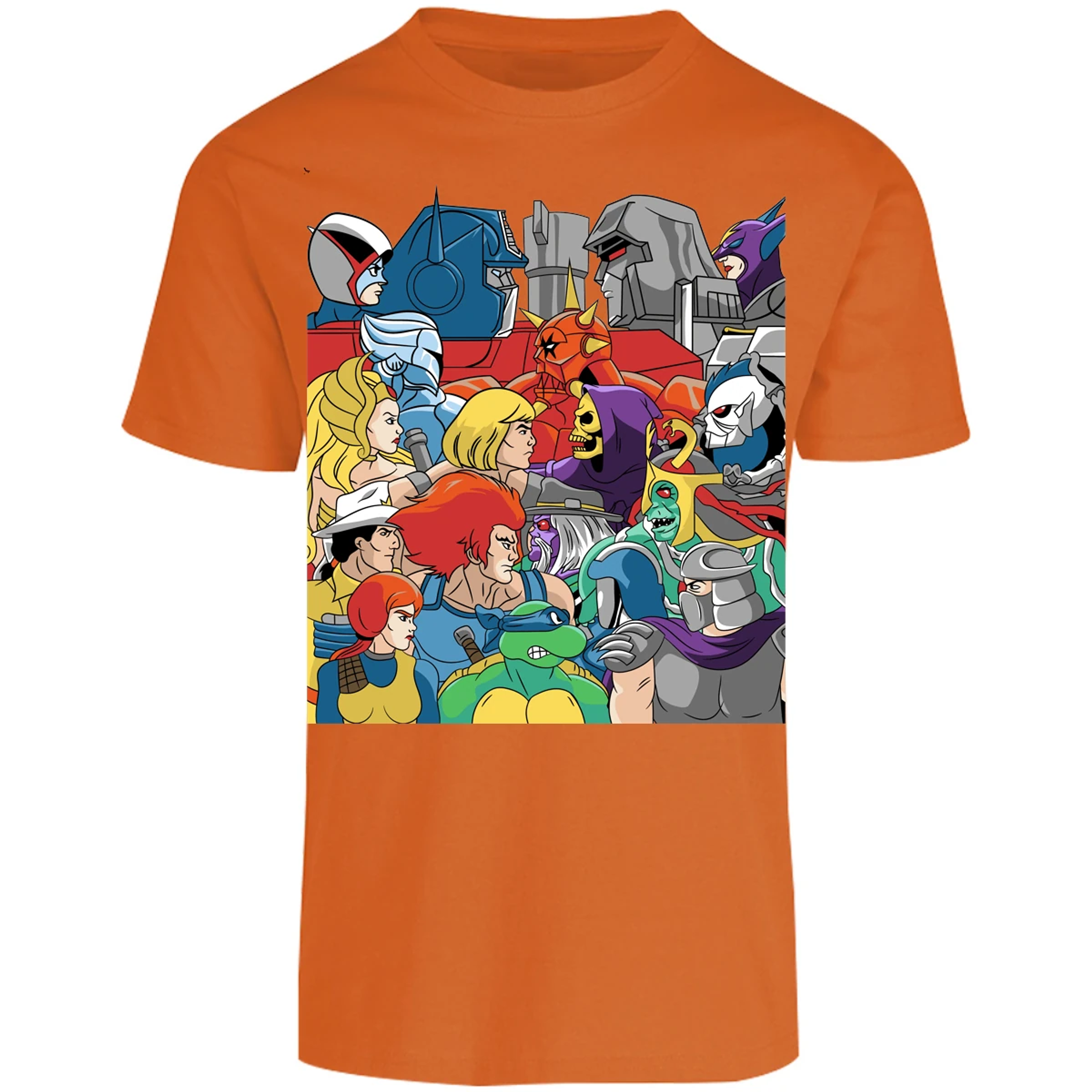 Playera Es De Series Y Peliculas Heroes Y Villanos Retro para Adulto 4