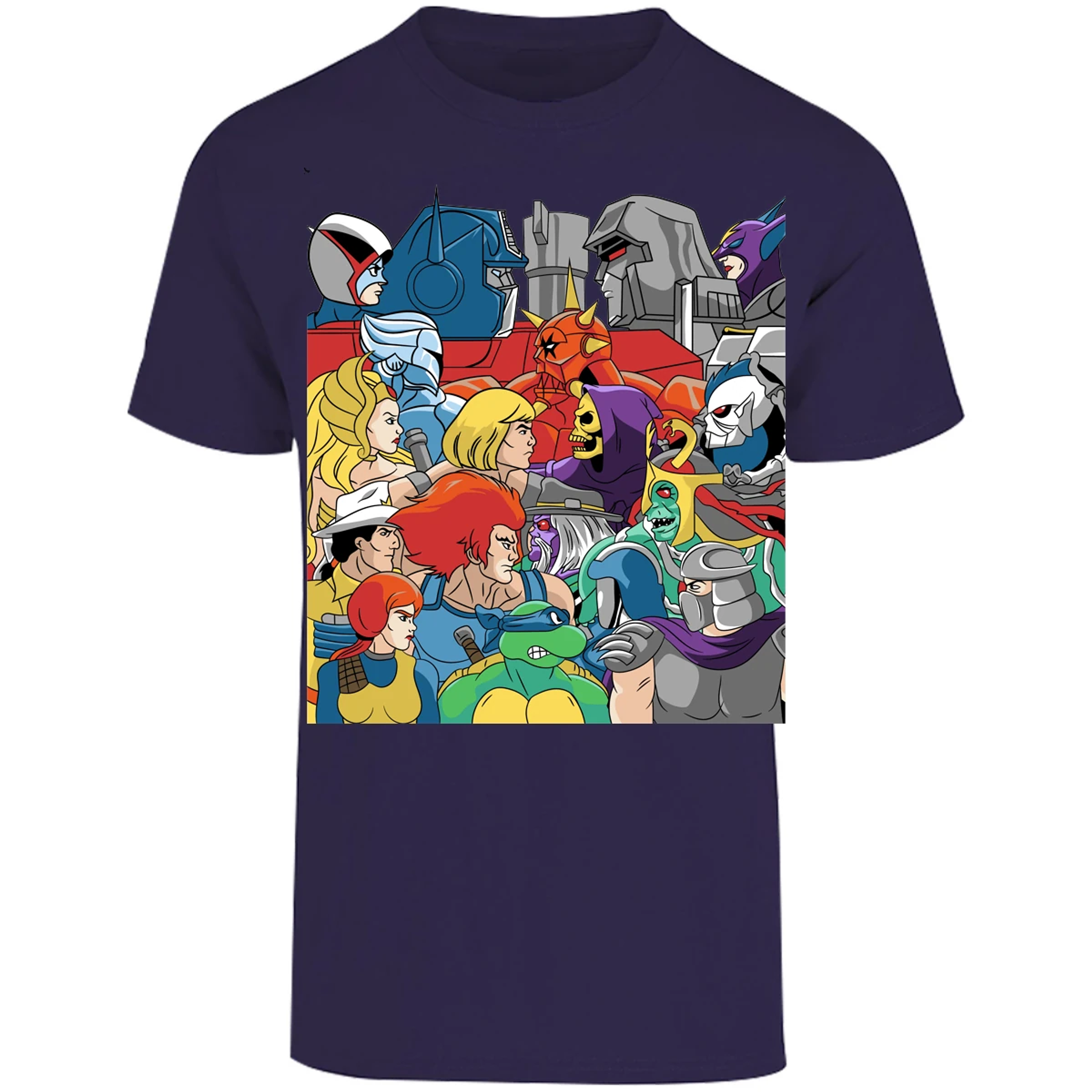 Playera Es De Series Y Peliculas Heroes Y Villanos Retro para Adulto 6