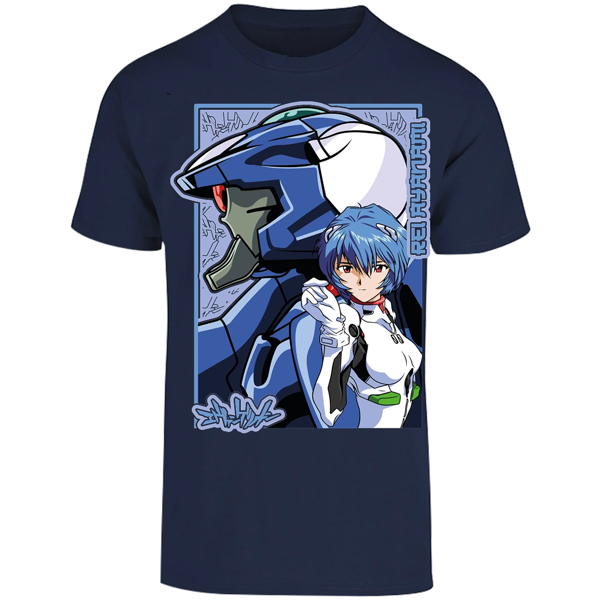 Playera Evangelion Rei Eva 02 para Adulto 3