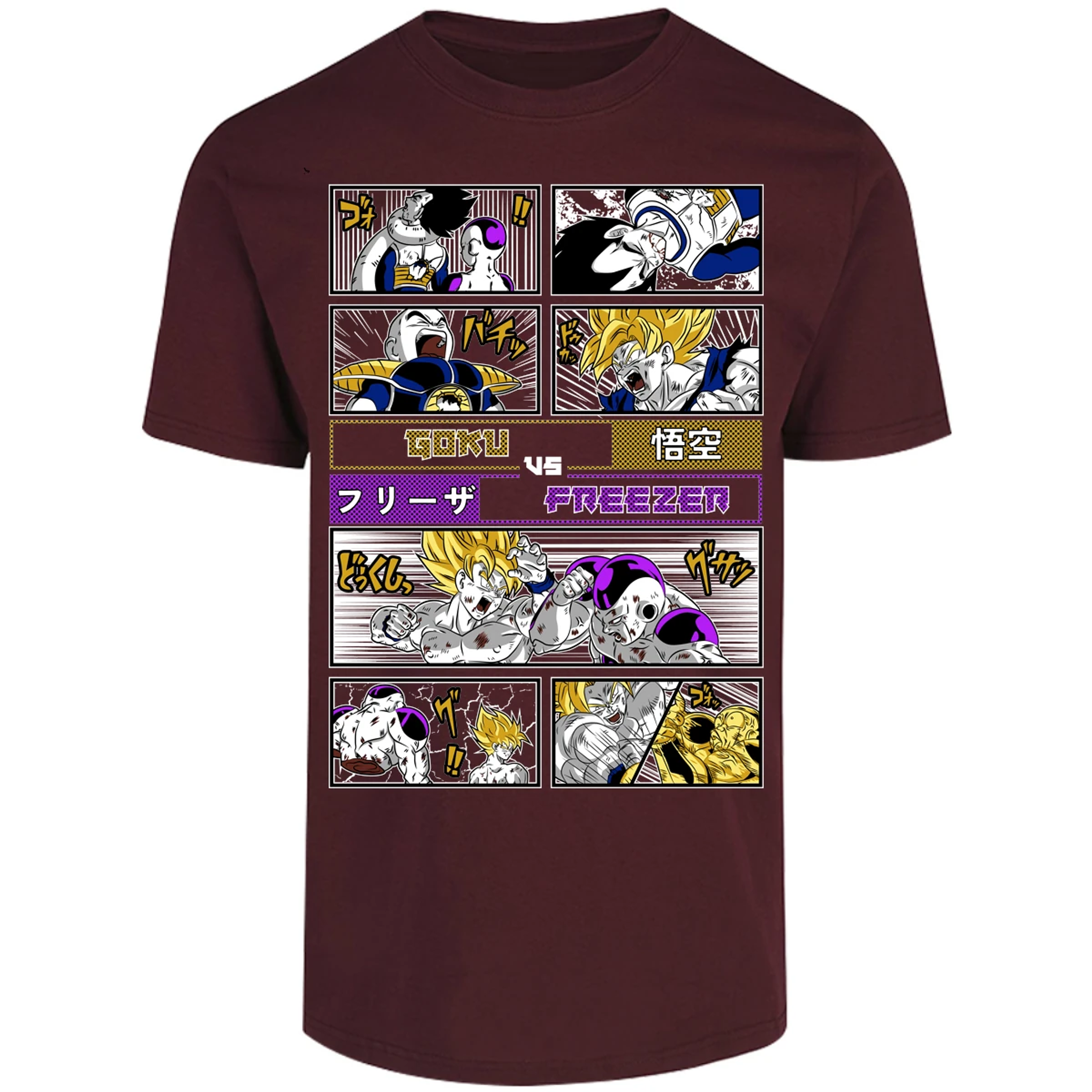 Playera Dragon Ball Goku Vs Freezer para Adulto 11