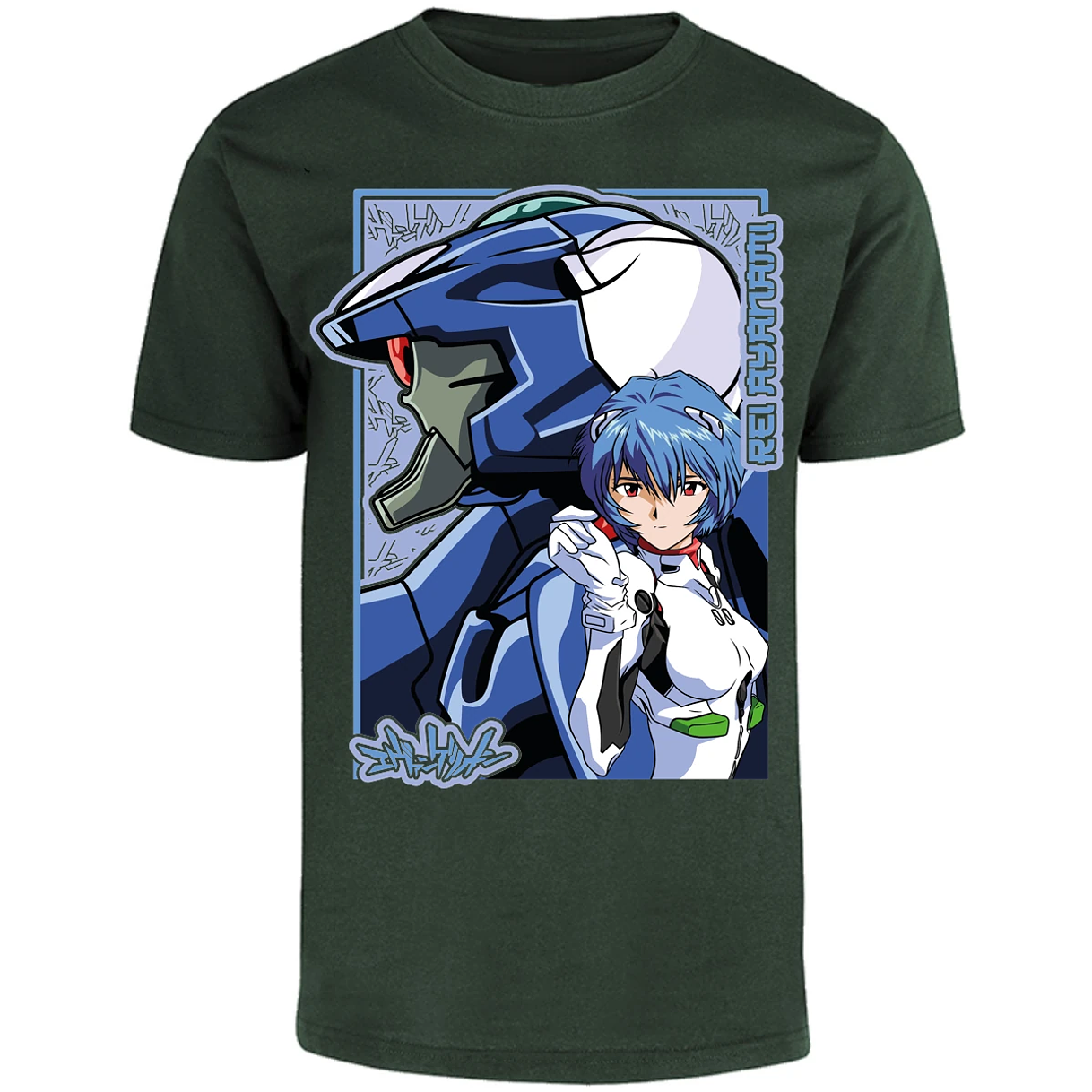 Playera Evangelion Rei Eva 02 para Adulto 7
