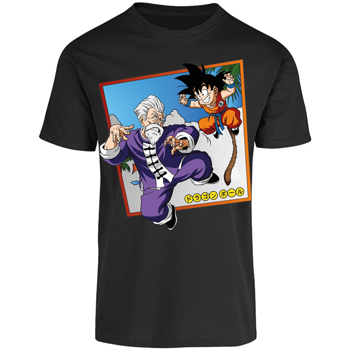 Playera Dragon Ball Goku Vs Jackie Shun para Adulto 21