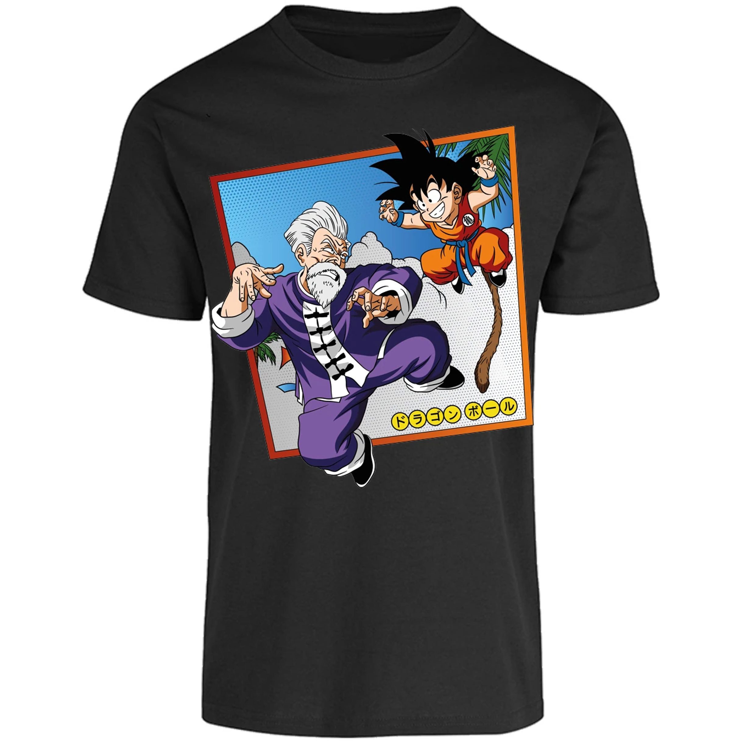 Playera Dragon Ball Goku Vs Jackie Shun para Adulto 21