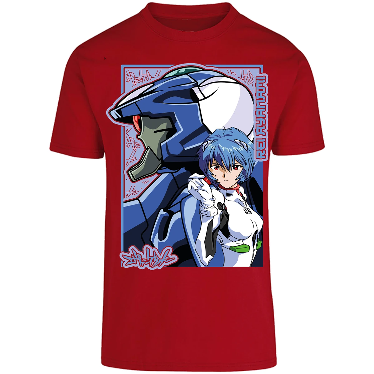 Playera Evangelion Rei Eva 02 para Adulto 19