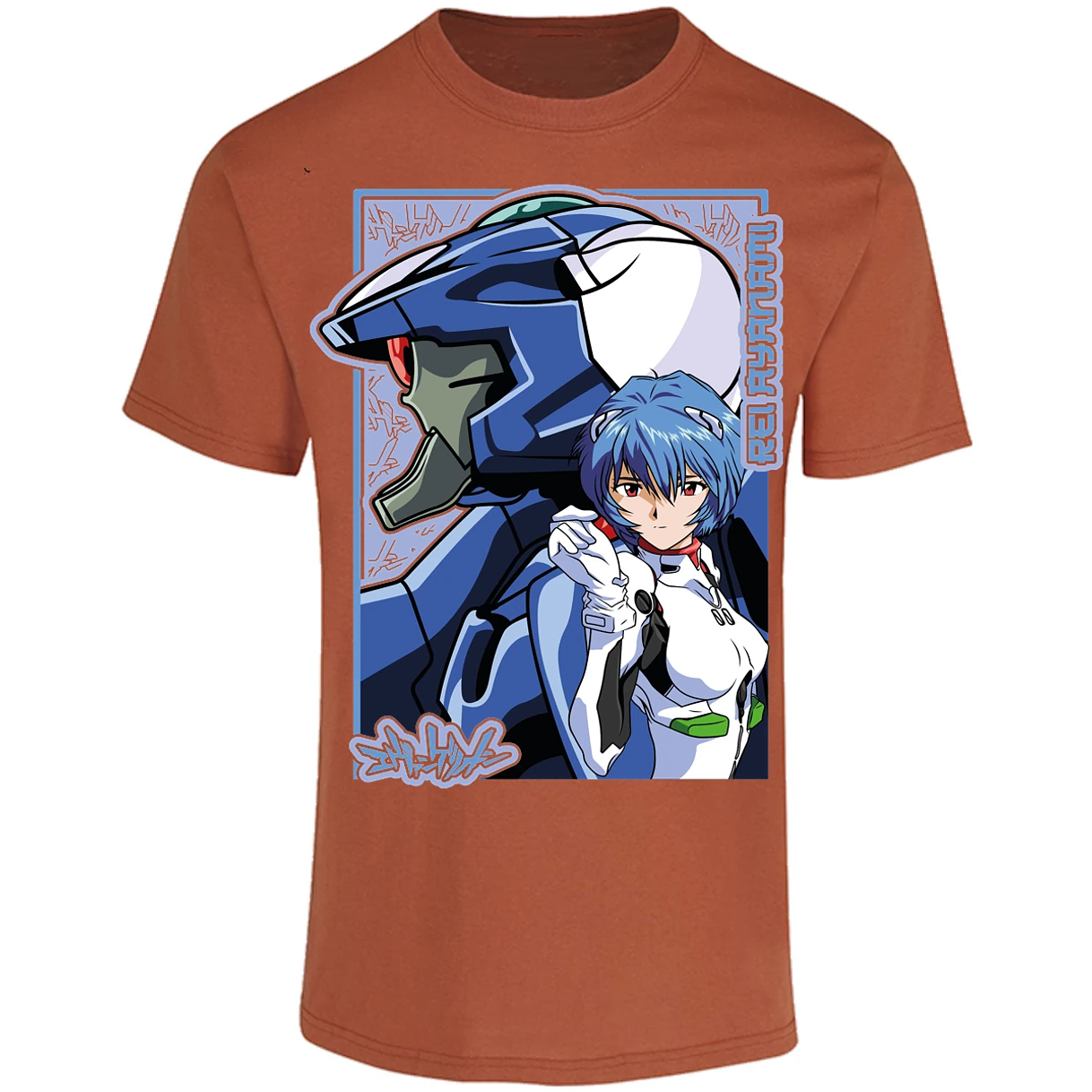 Playera Evangelion Rei Eva 02 para Adulto 50