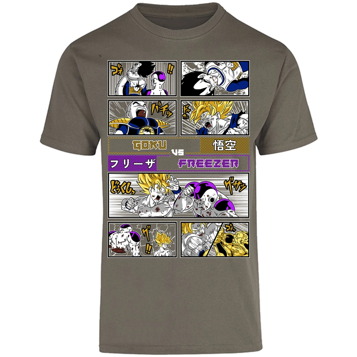 Playera Dragon Ball Goku Vs Freezer para Adulto 30