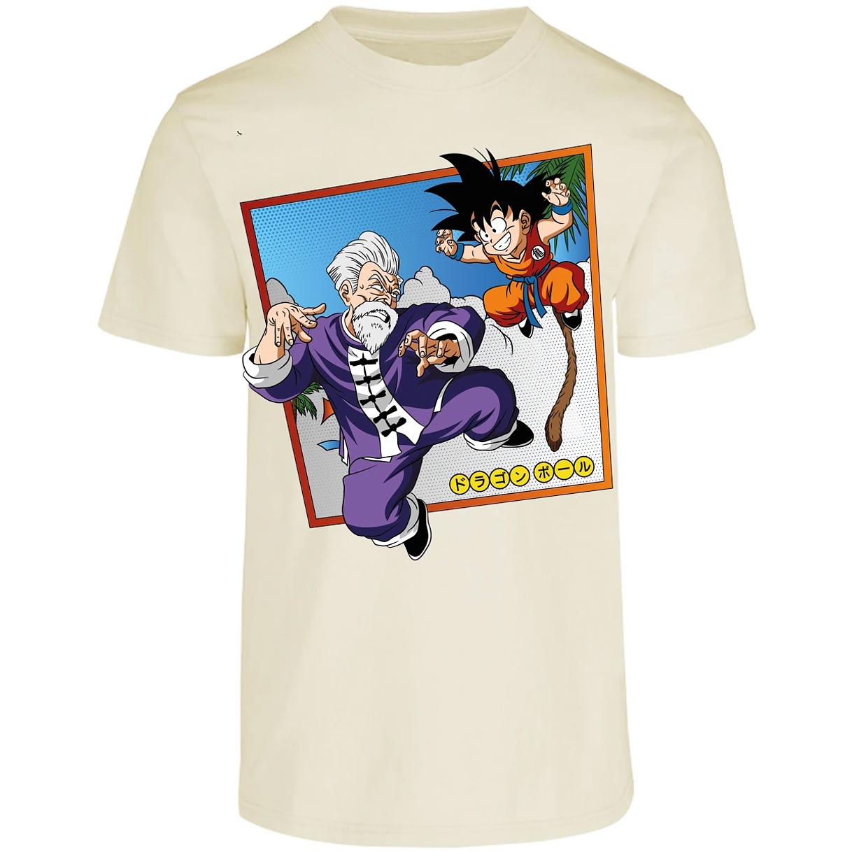 Playera Dragon Ball Goku Vs Jackie Shun para Adulto 15