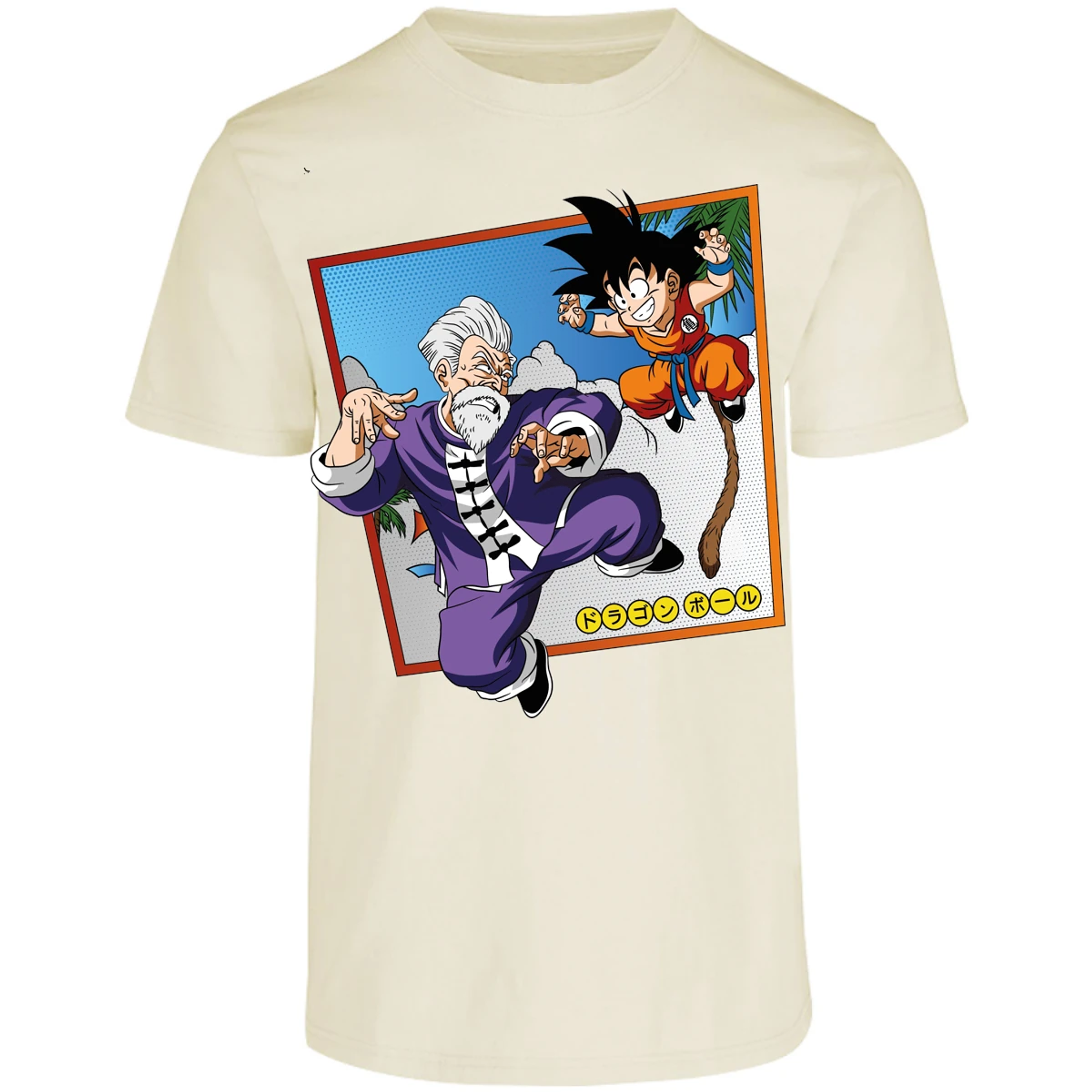 Playera Dragon Ball Goku Vs Jackie Shun para Adulto 15