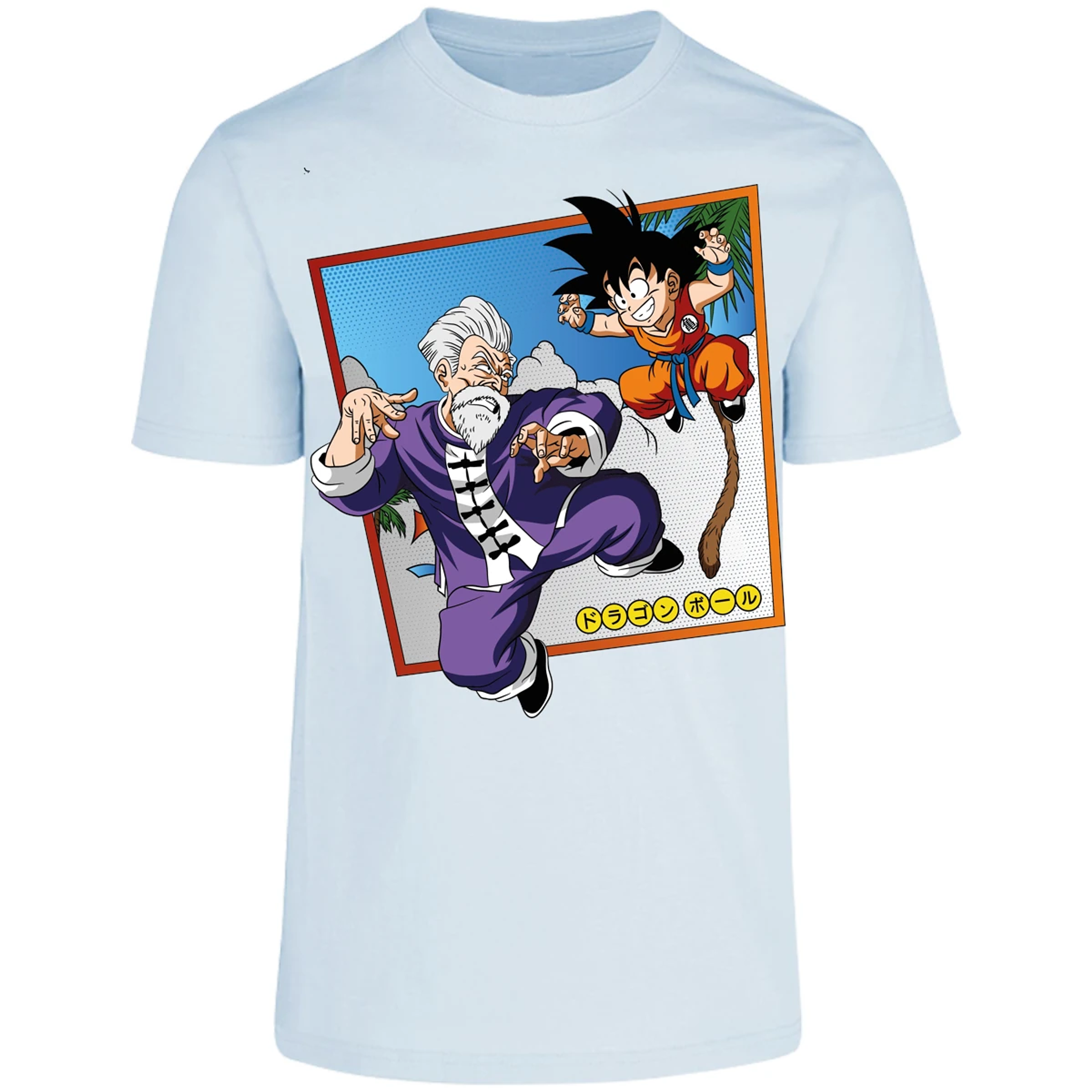 Playera Dragon Ball Goku Vs Jackie Shun para Adulto 2