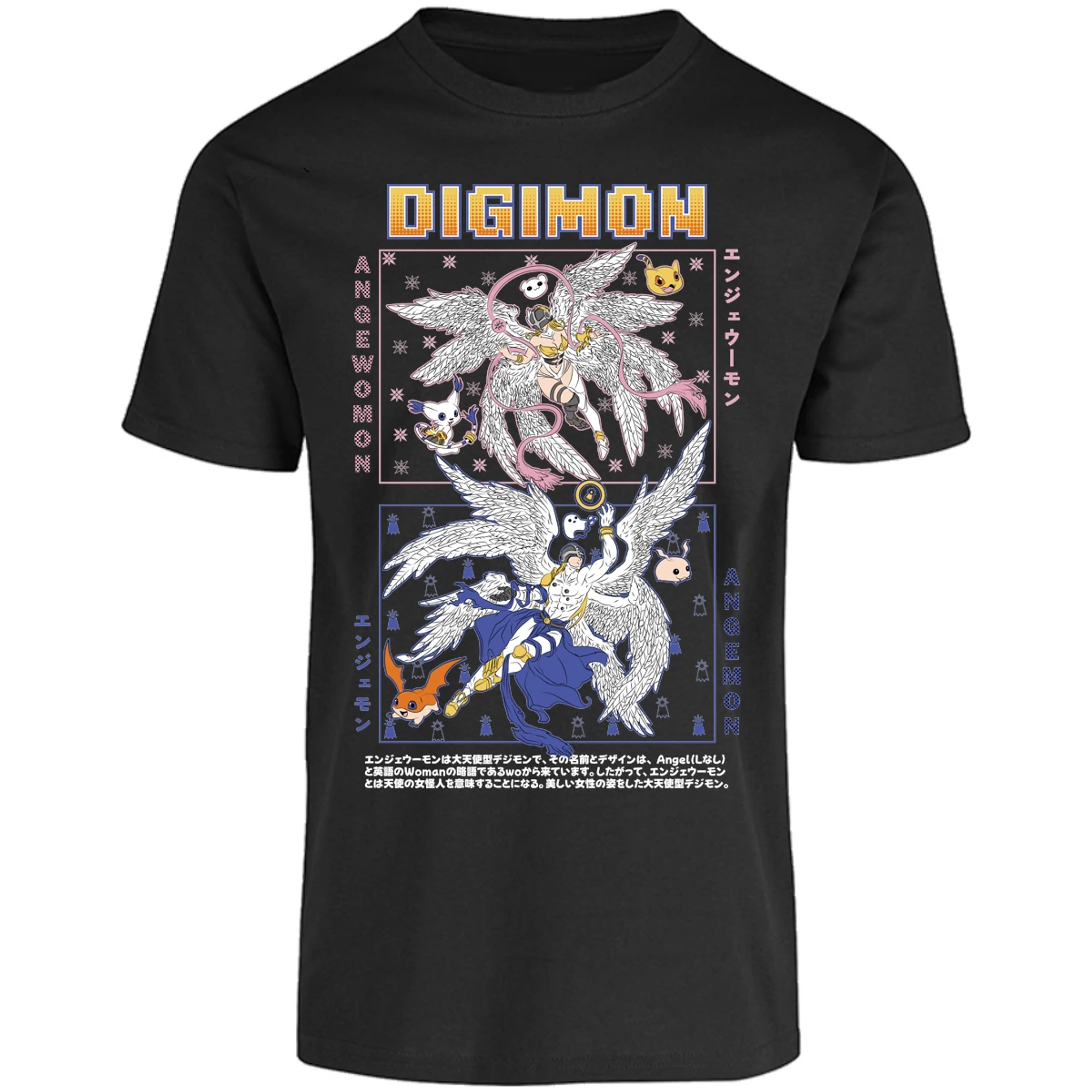Playera Digimon Angemon Angewomon para Adulto 27