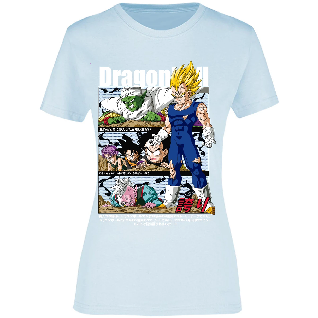 Blusa Dragon Ball Vegeta Majin Anime Blusa para Mujer 5