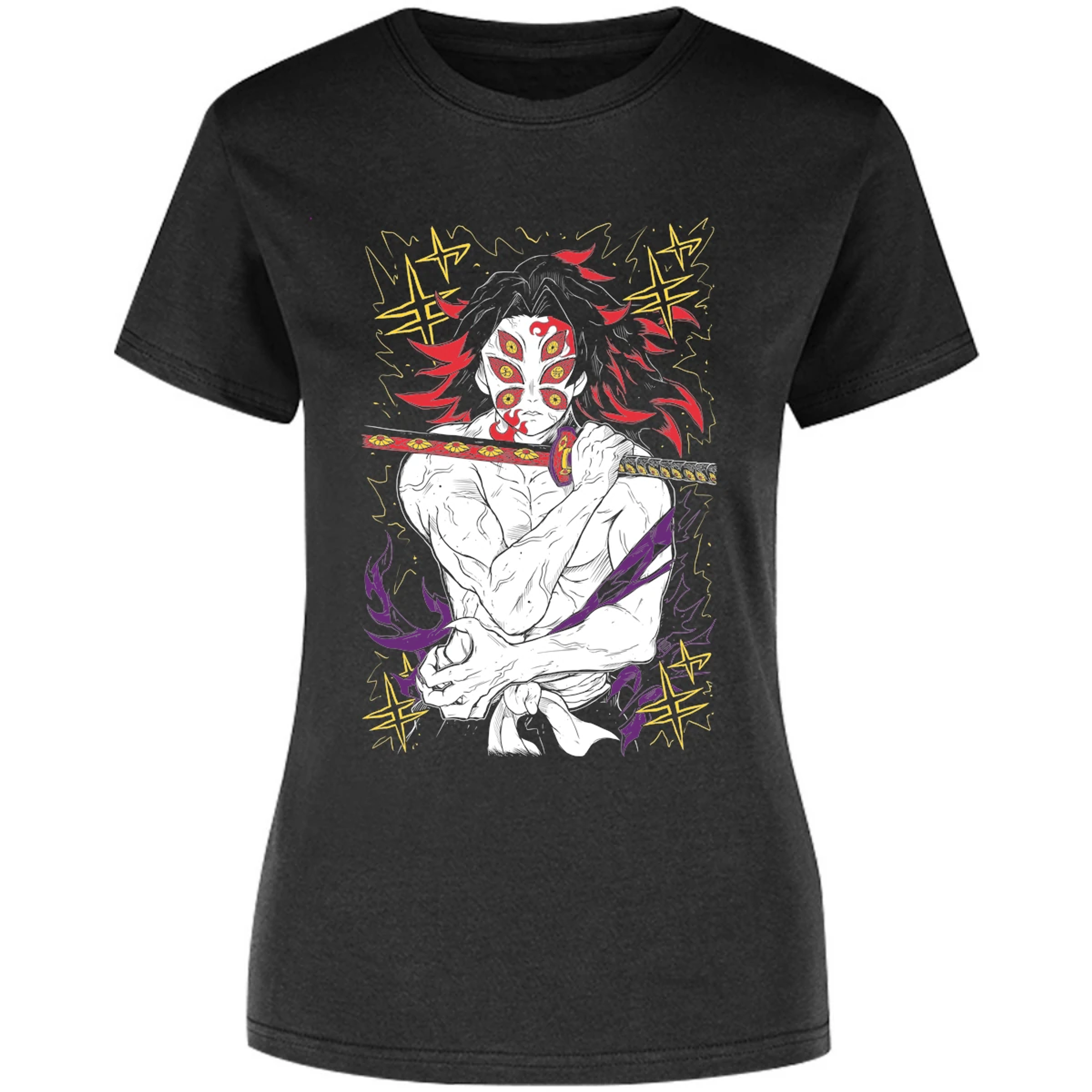 Blusa Demon Slayer Kokushibo Kny Blusa para Mujer 18
